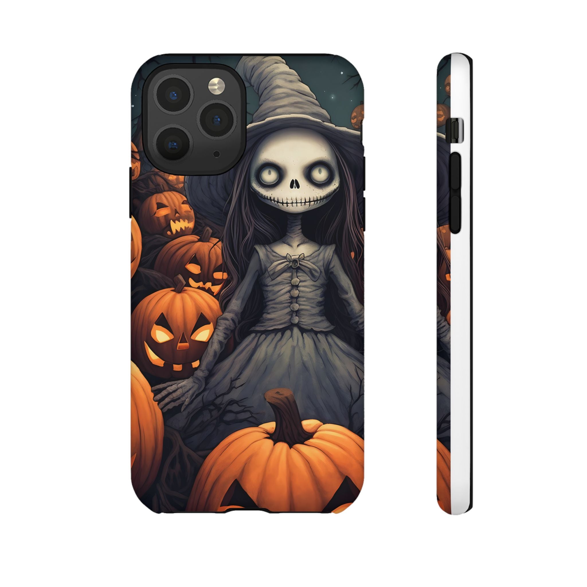 Spooky Witch Girl Hexagon Stone iPhone Case