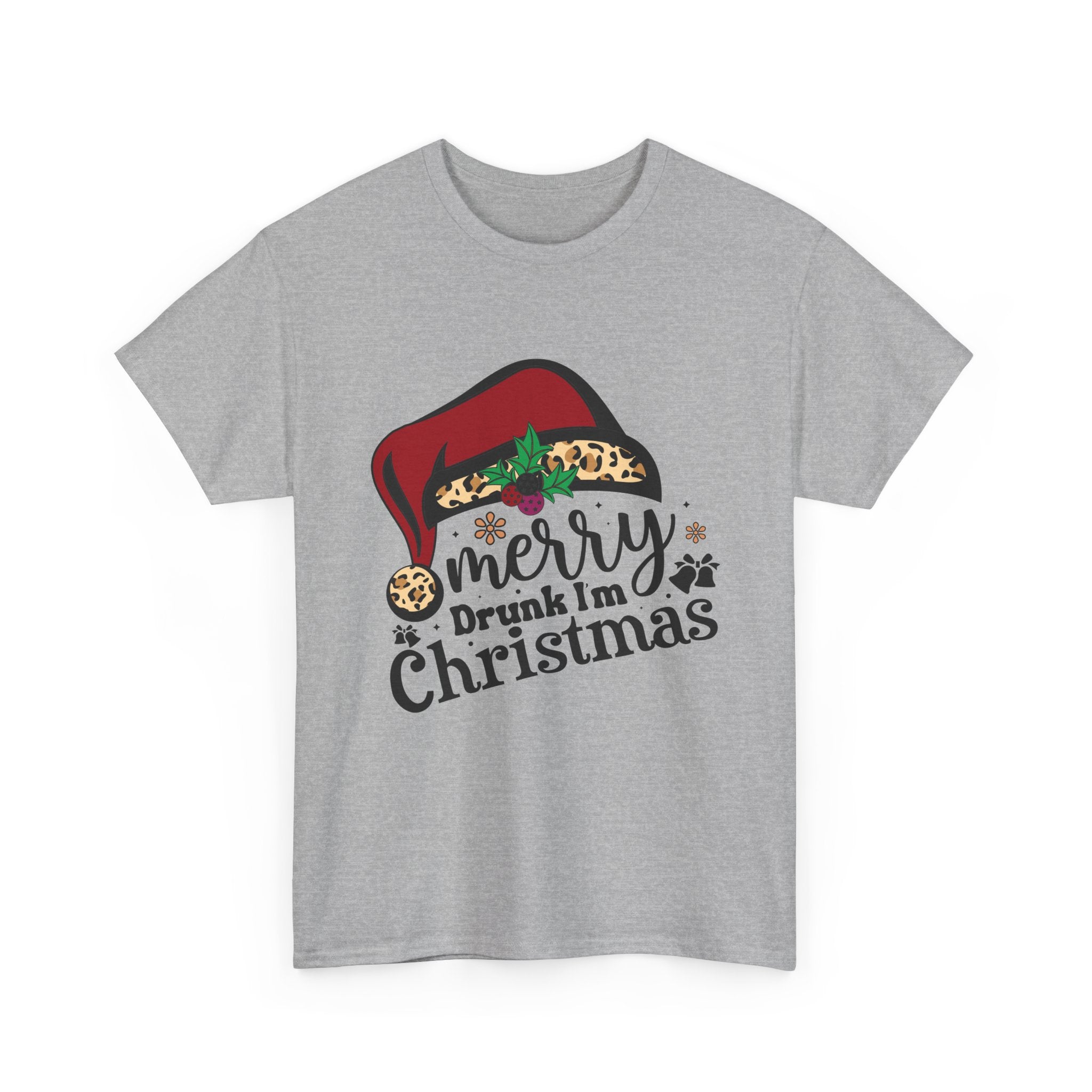 Leopard Santa Hat Xmas T-Shirt