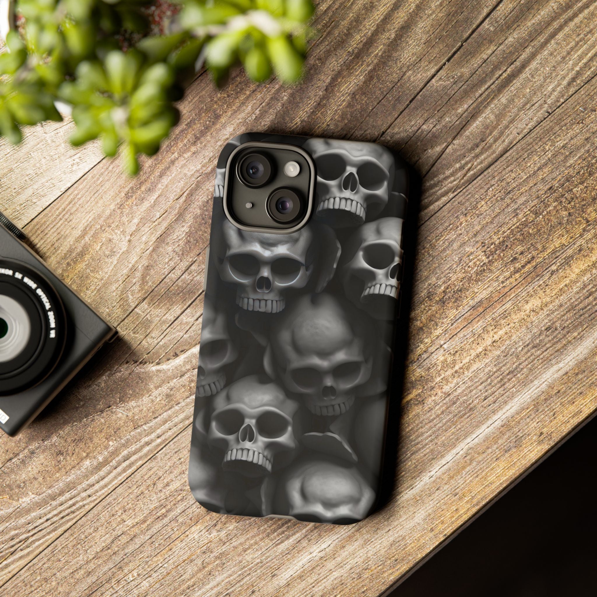 Memento Mori: Hexagon Stone iPhone Case