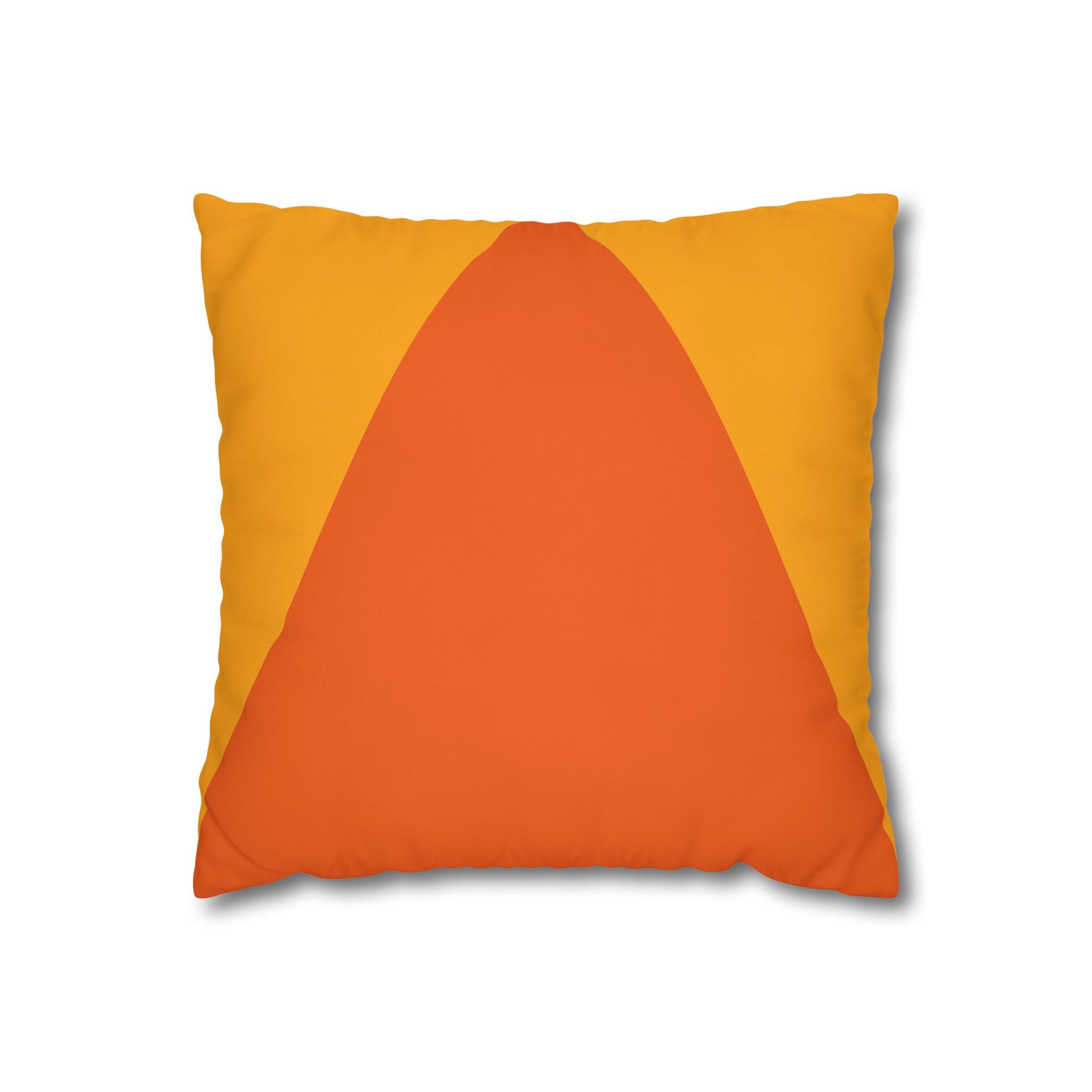 Geometric Orange Pillowcase - Modern Design