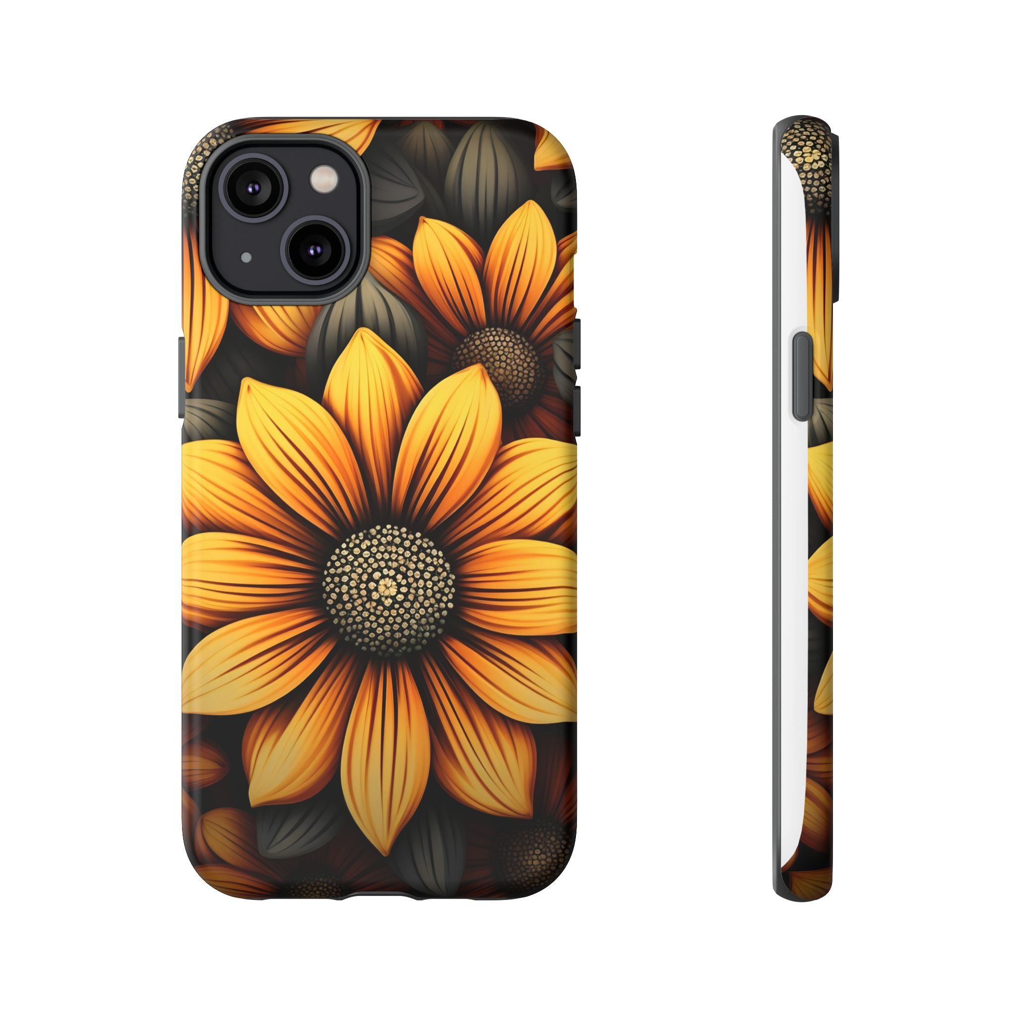 Sunburst Hexagon iPhone Case - Rugged Texture