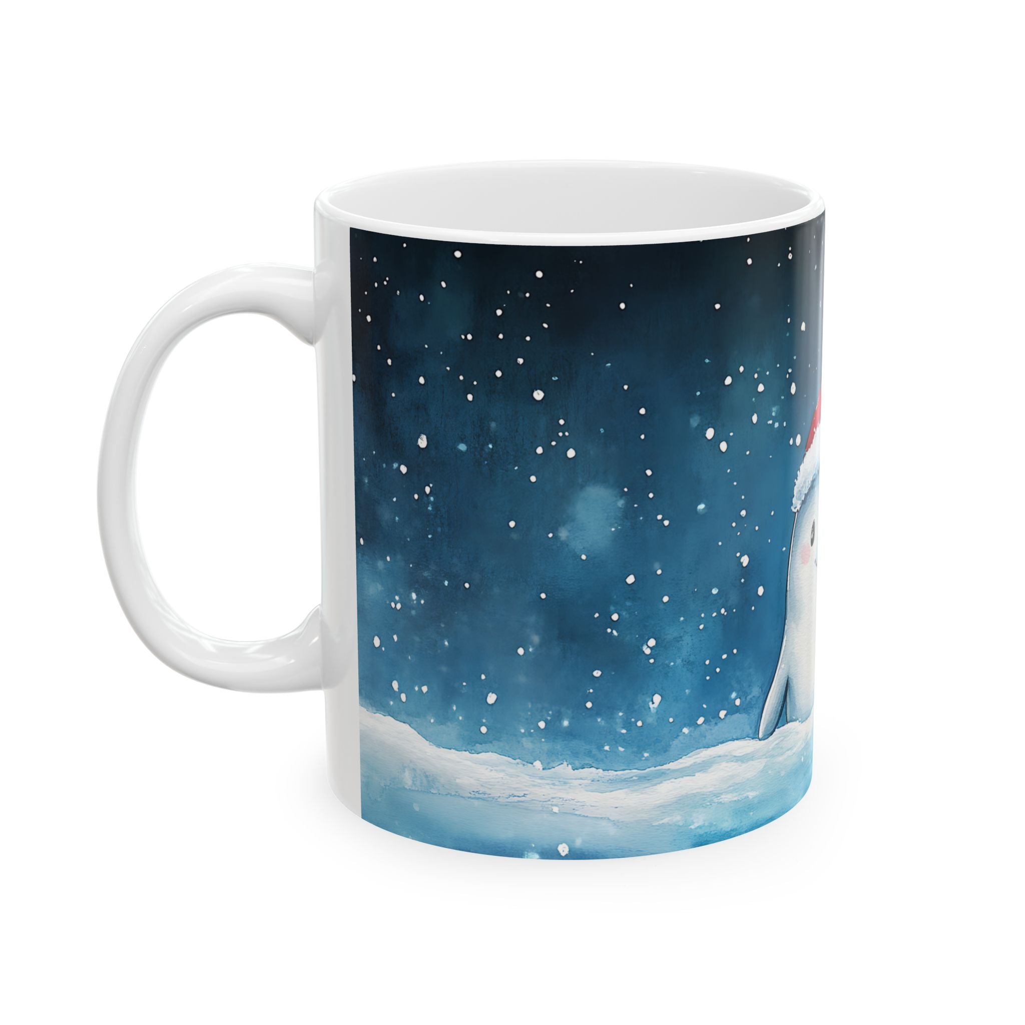 Santa Beluga Whale Holiday Mug