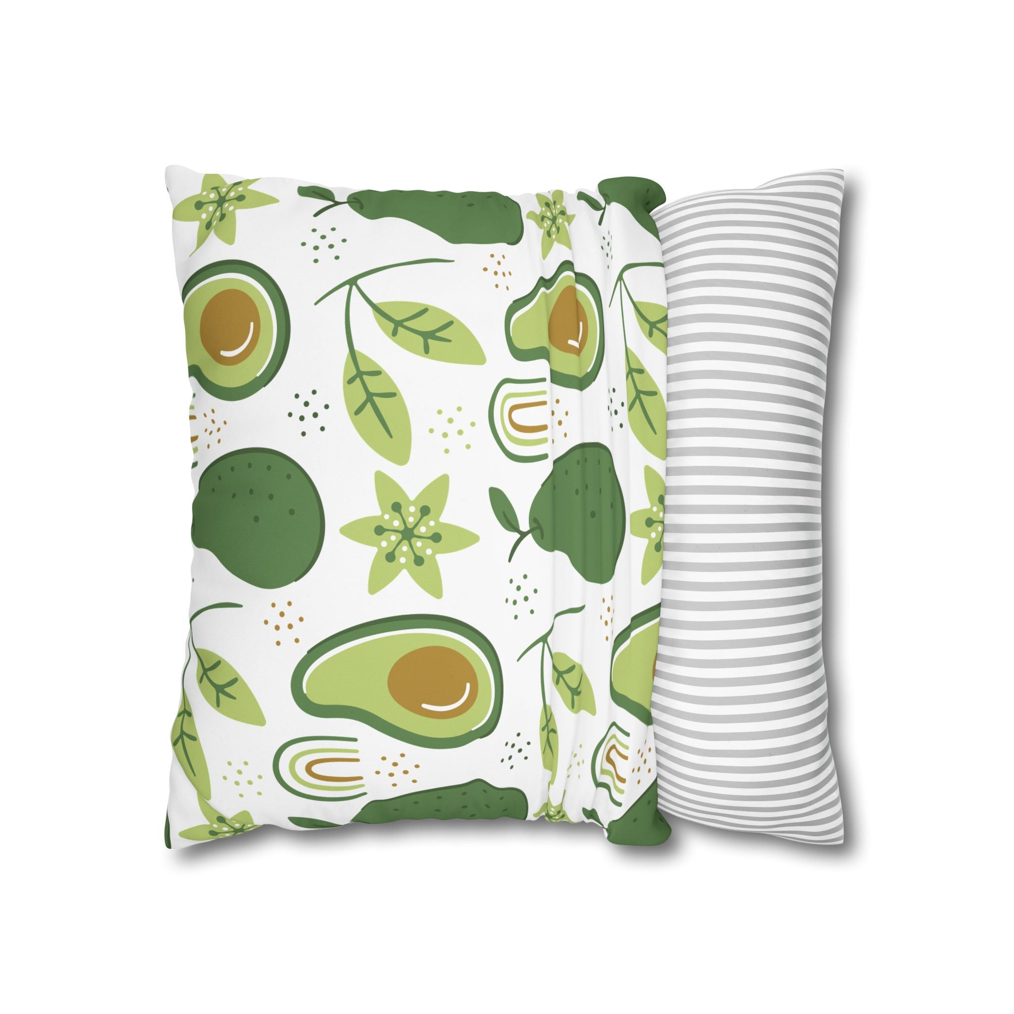 Avocado Leaf Pillowcase - Retro Green