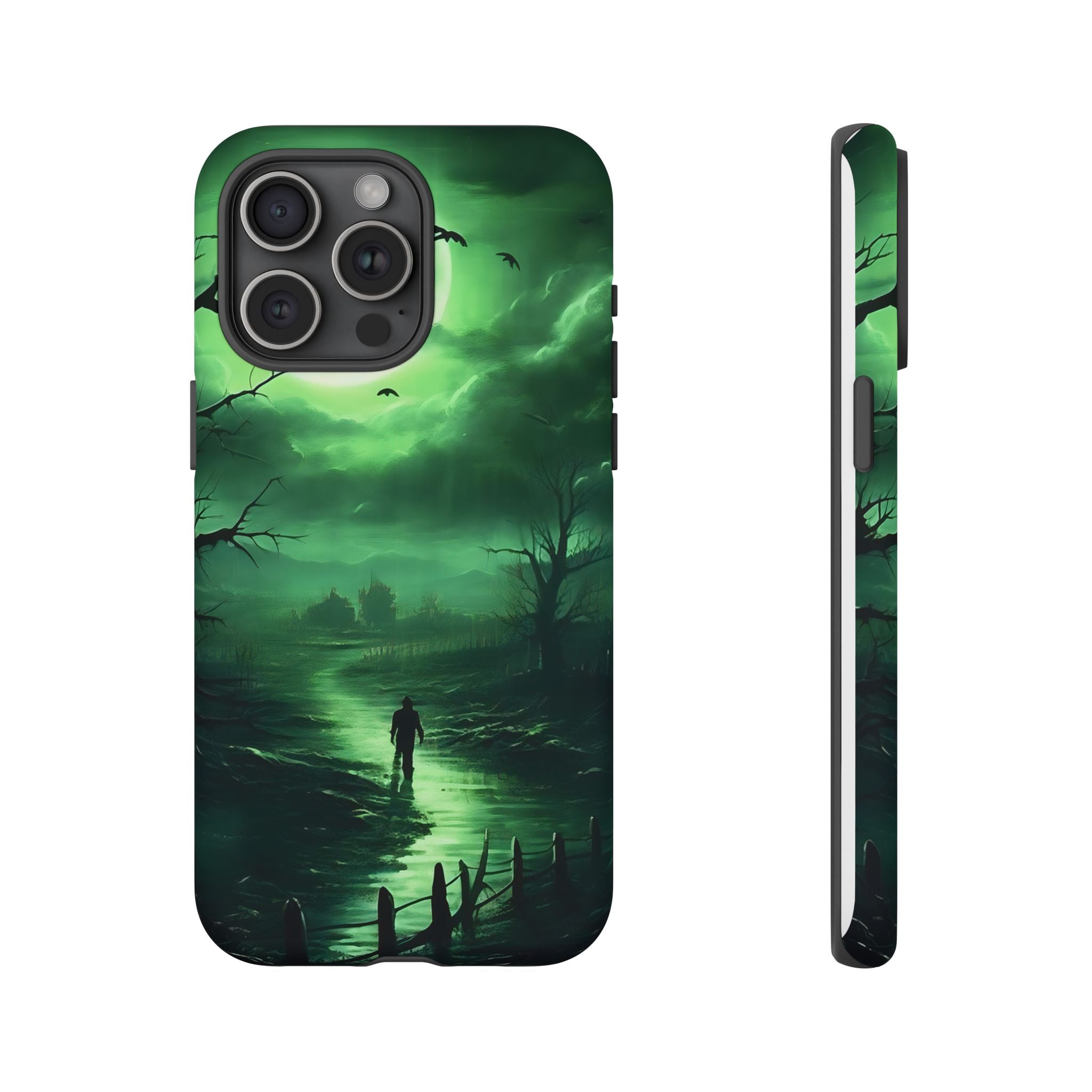 Swamp Moon Gothic iPhone Case - Hexagon Stone