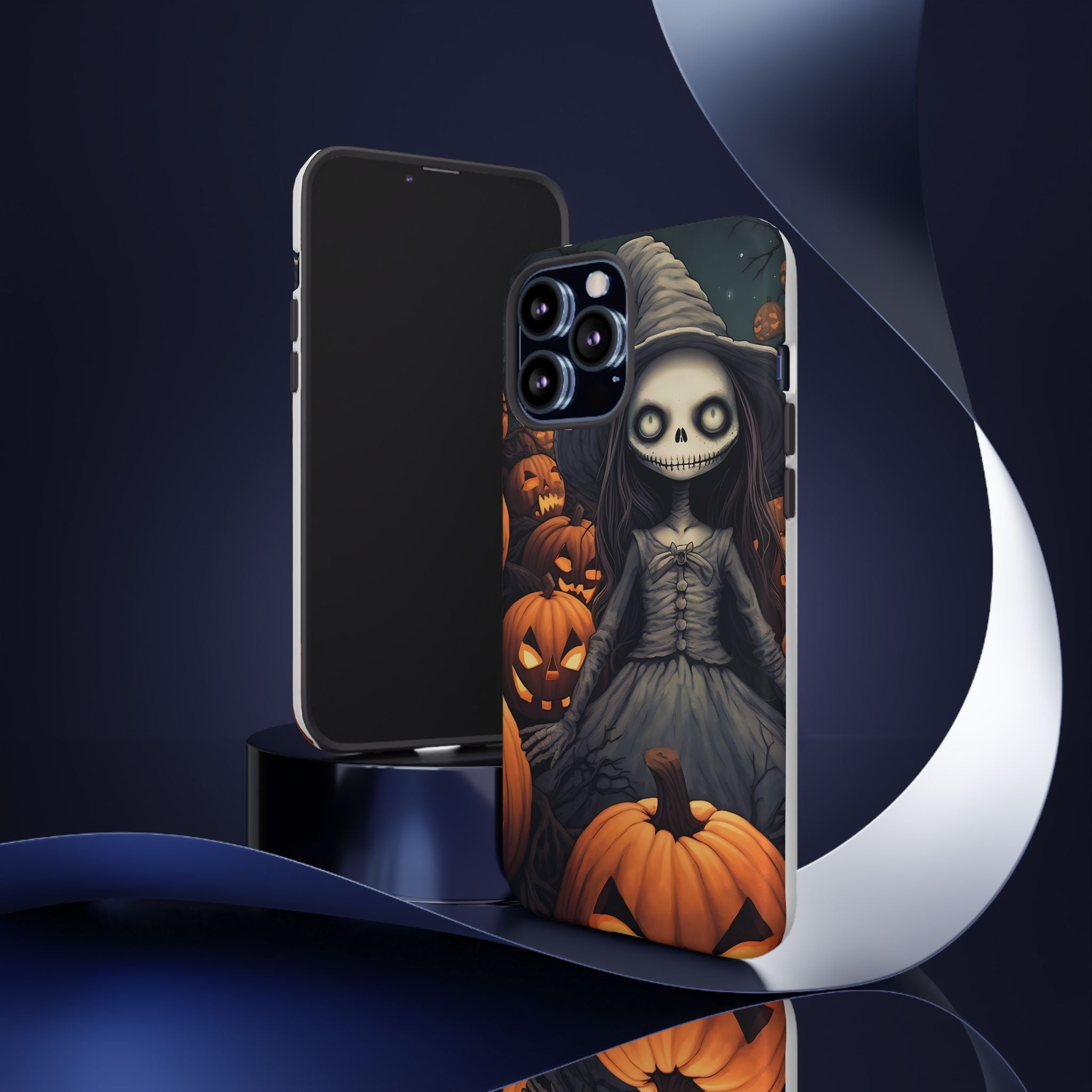 Spooky Witch Girl Hexagon Stone iPhone Case