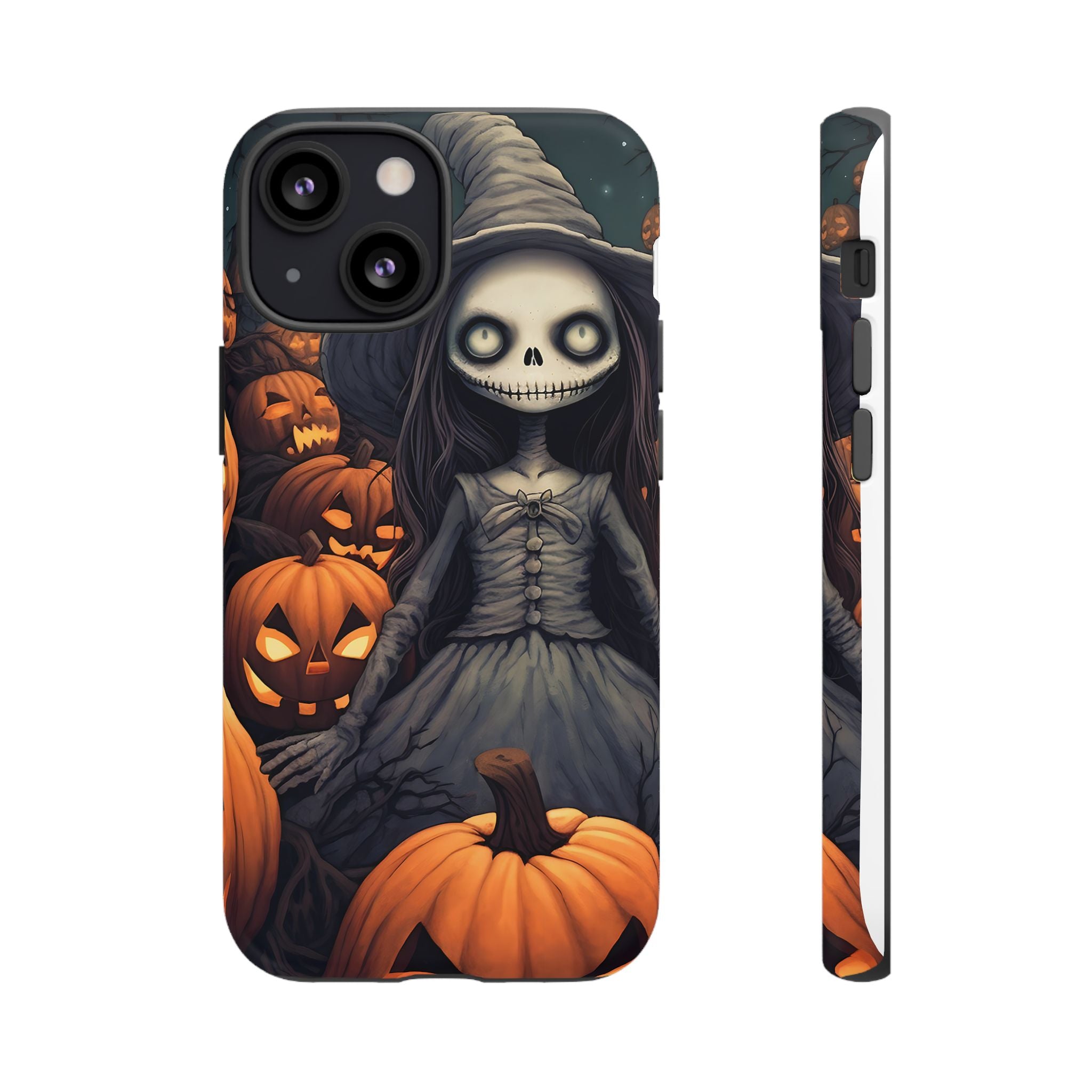 Spooky Witch Girl Hexagon Stone iPhone Case