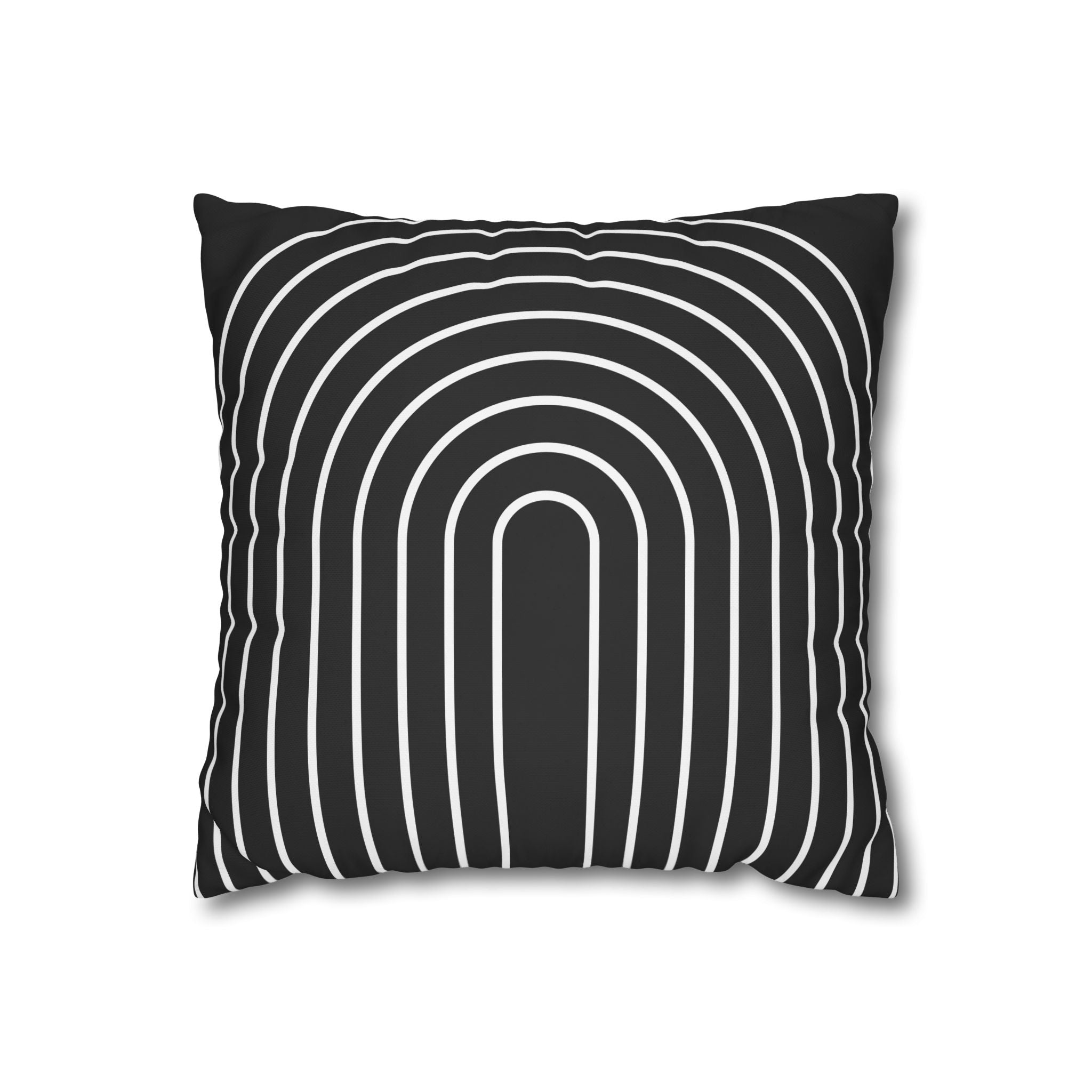 Minimalist Arch Pillowcase - Black & White