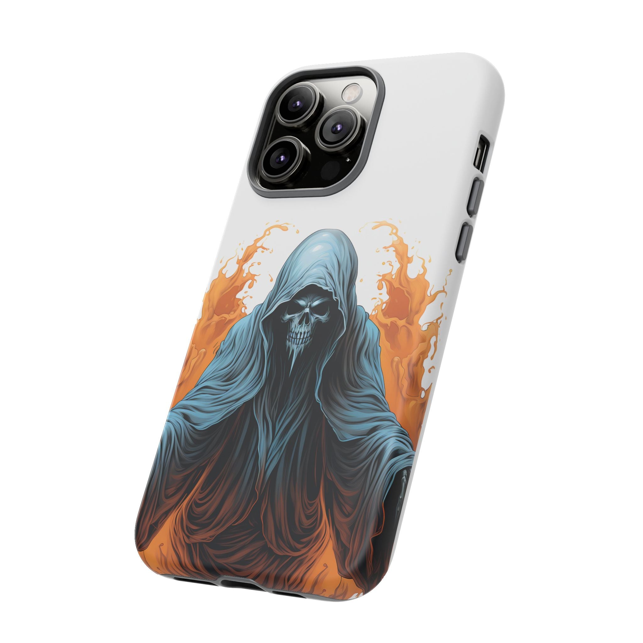 Grim Reaper Hexagon Stone iPhone Case