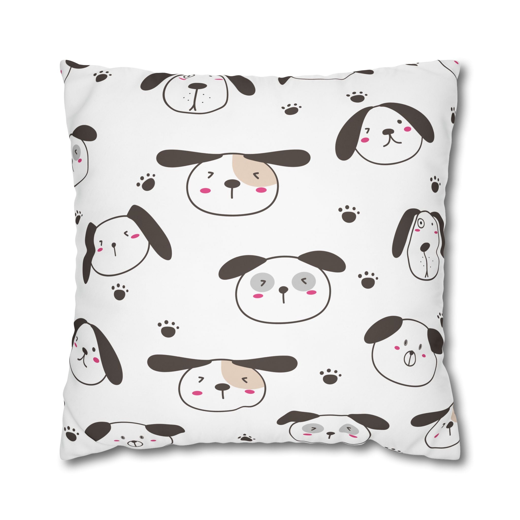 Cute Puppy Paw Print Pillowcase