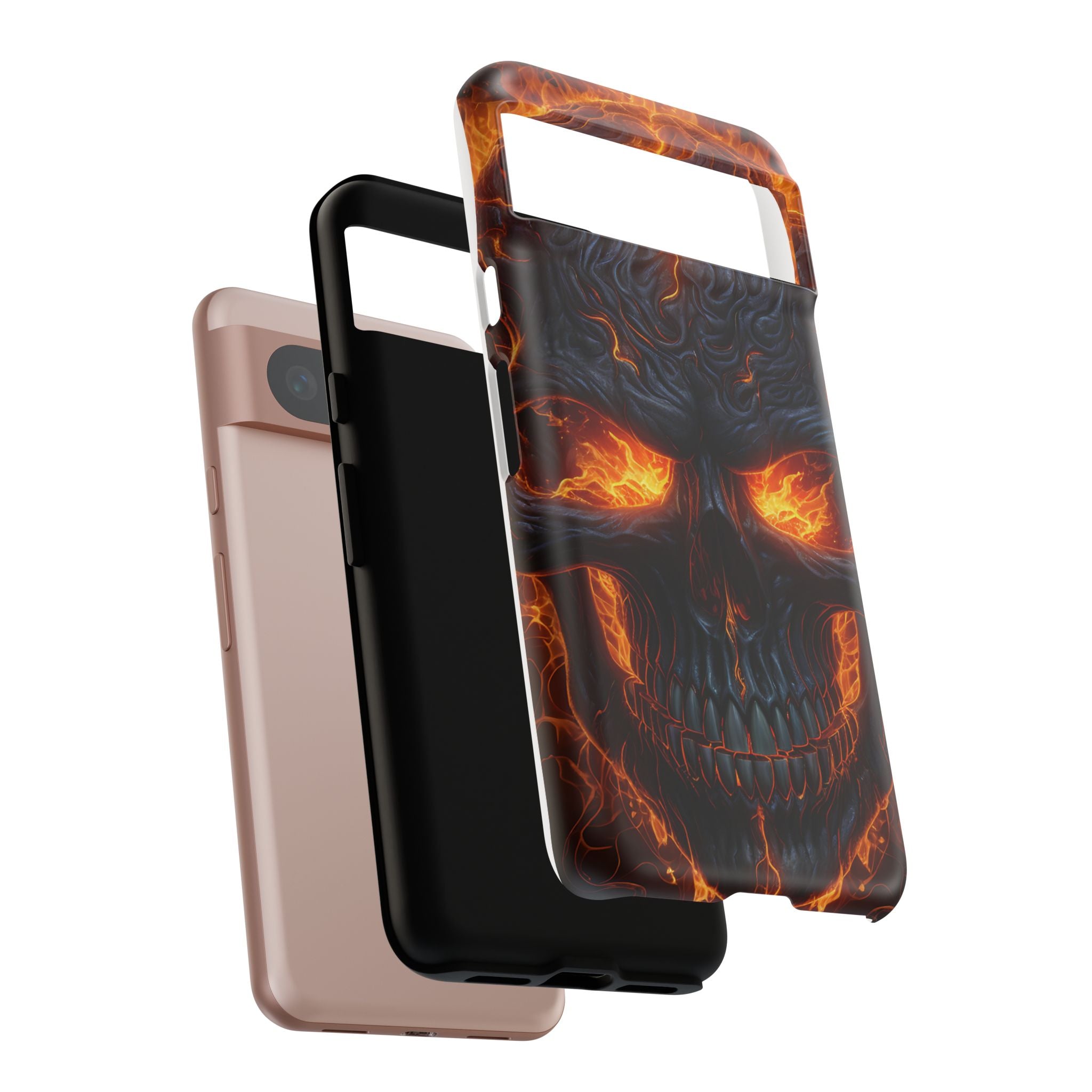 Fiery Skull Google Pixel Case (All Models)