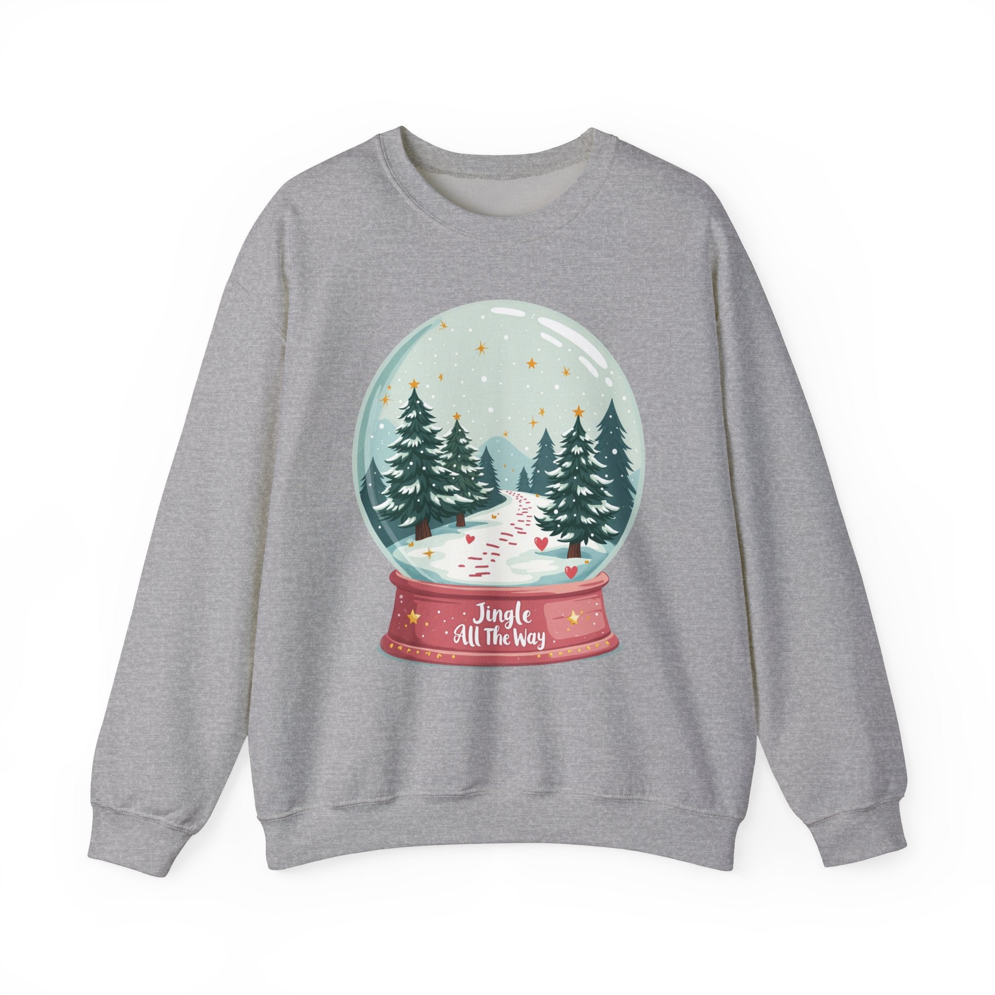 Jingle All the Way Snow Globe Xmas Sweatshirt