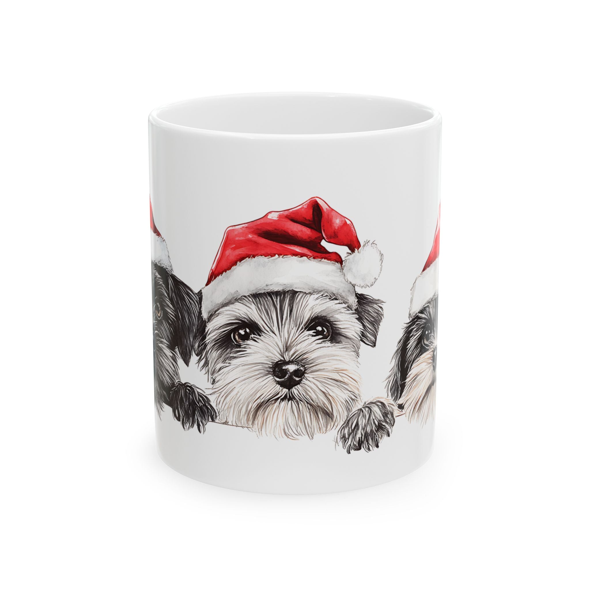 Christmas Puppies Mug: Festive Dog Design