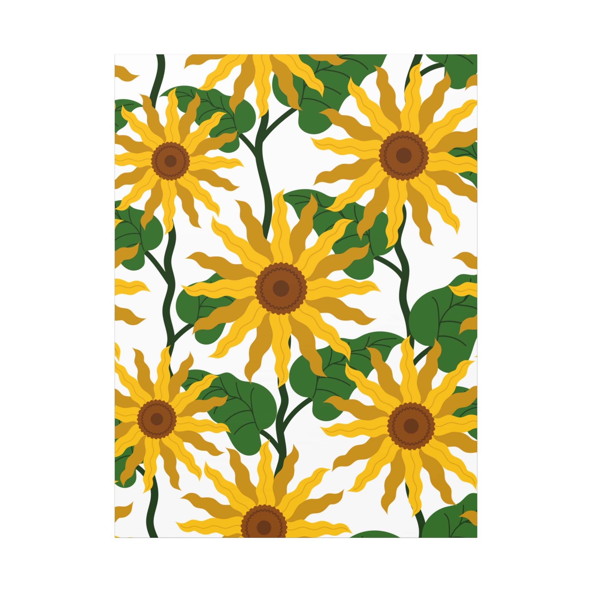 Bold Sunflower Canvas Art Print