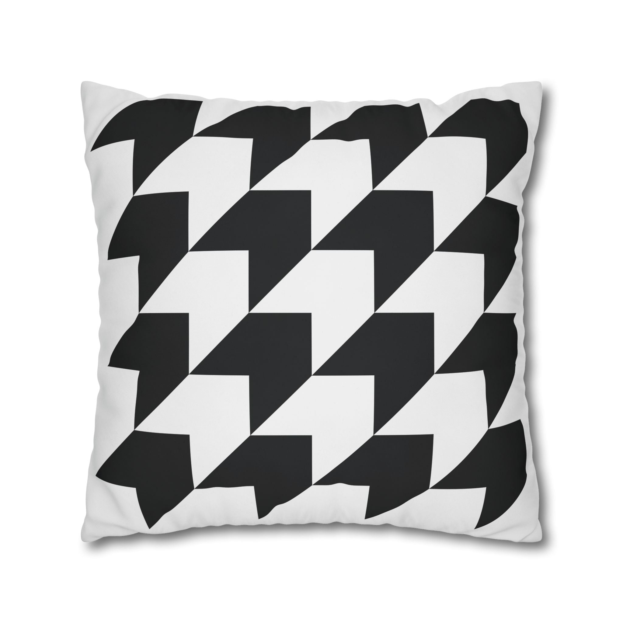 Geometric Arrow Pillowcase - Black & Gray