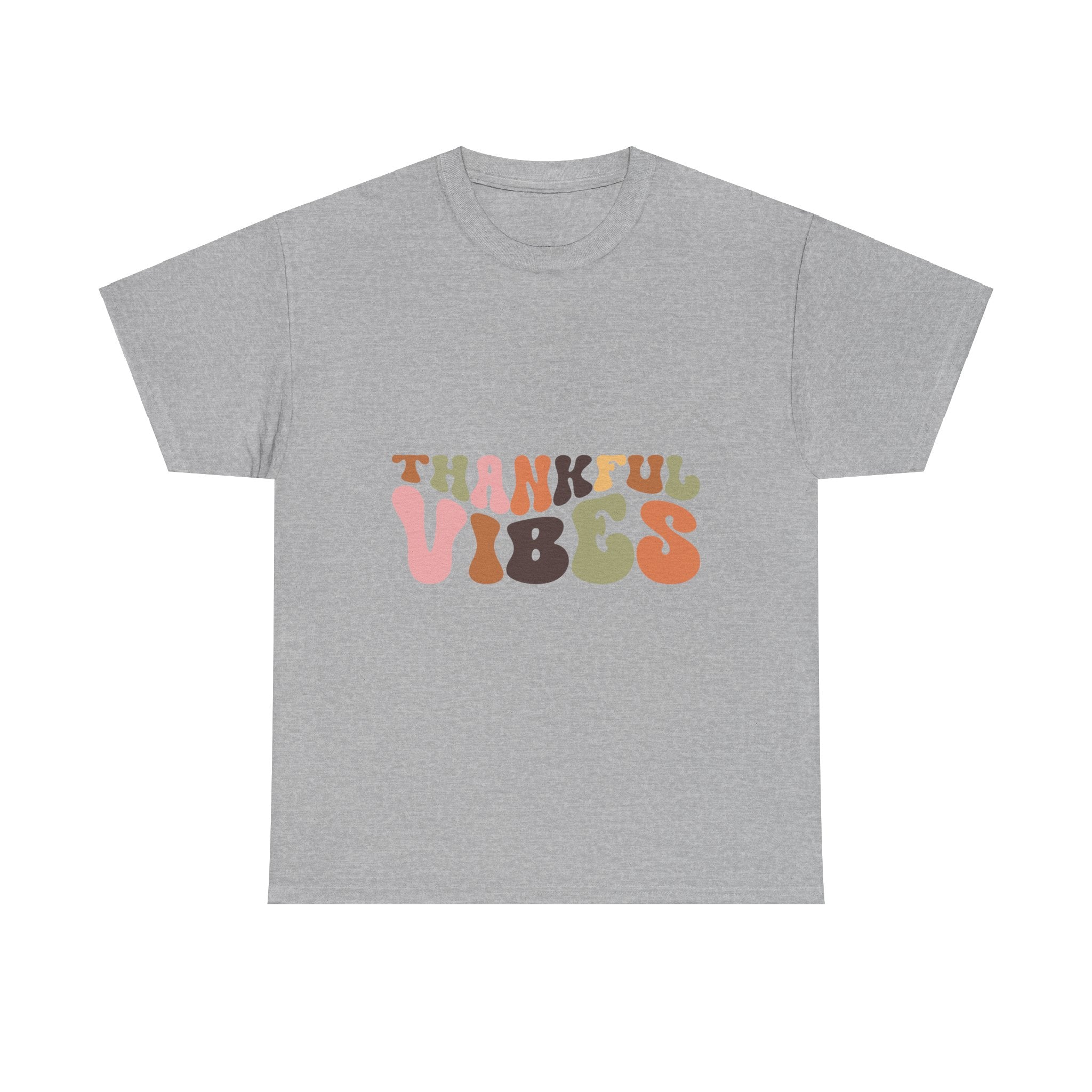 Thankful Vibes Retro 70s Thanksgiving Tee