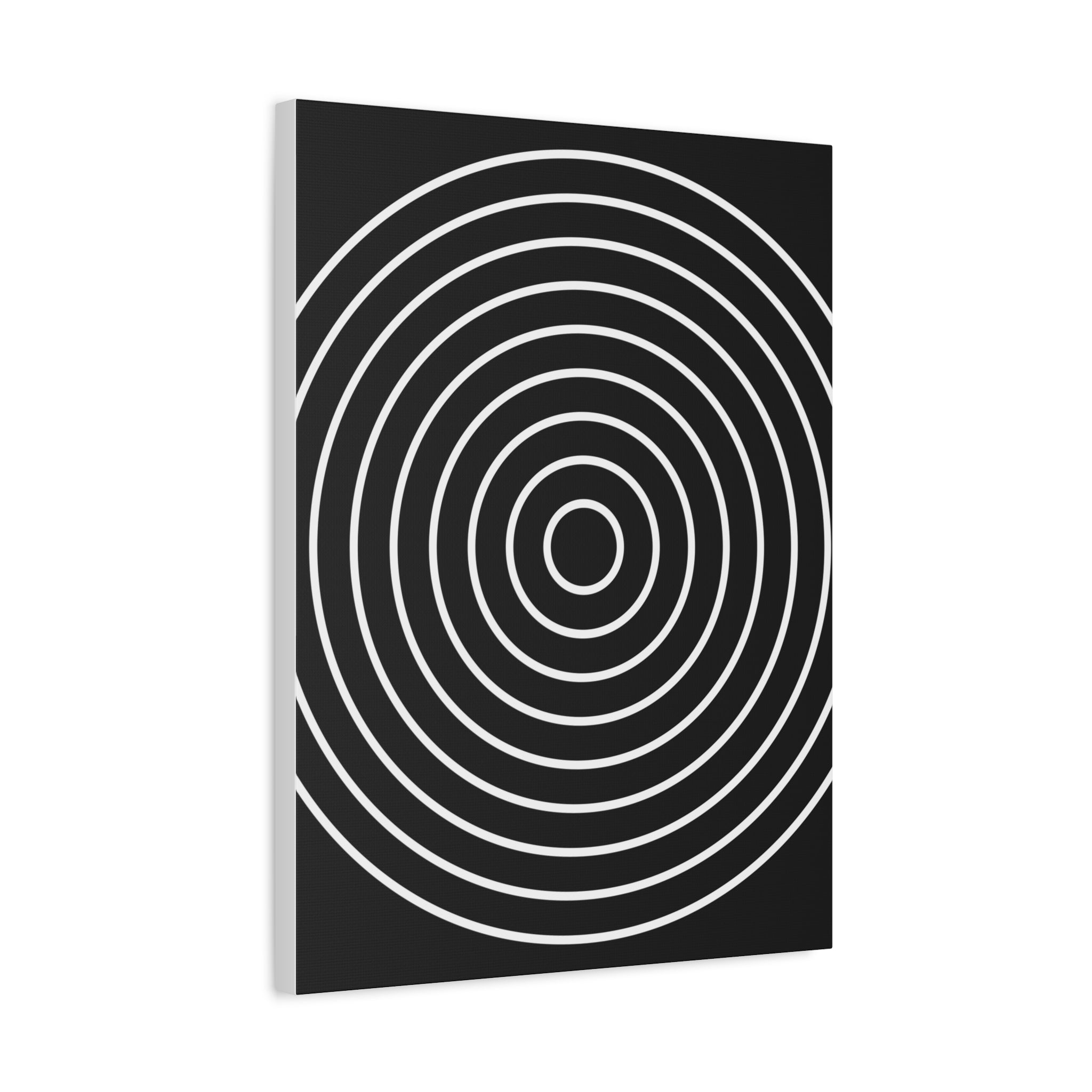 Abstract Concentric Circles Canvas Art