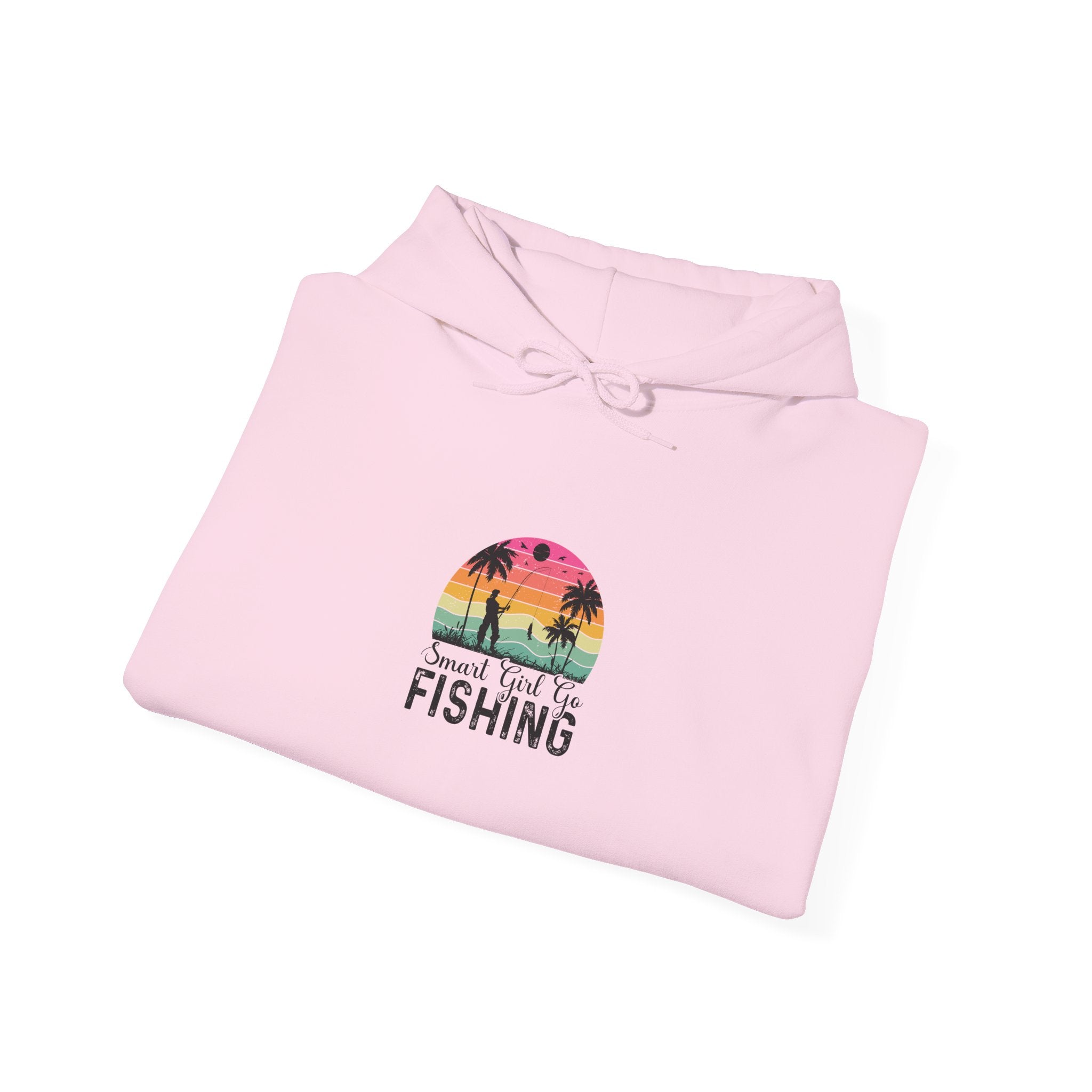 Smart Girl Go Fishing Retro Hoodie