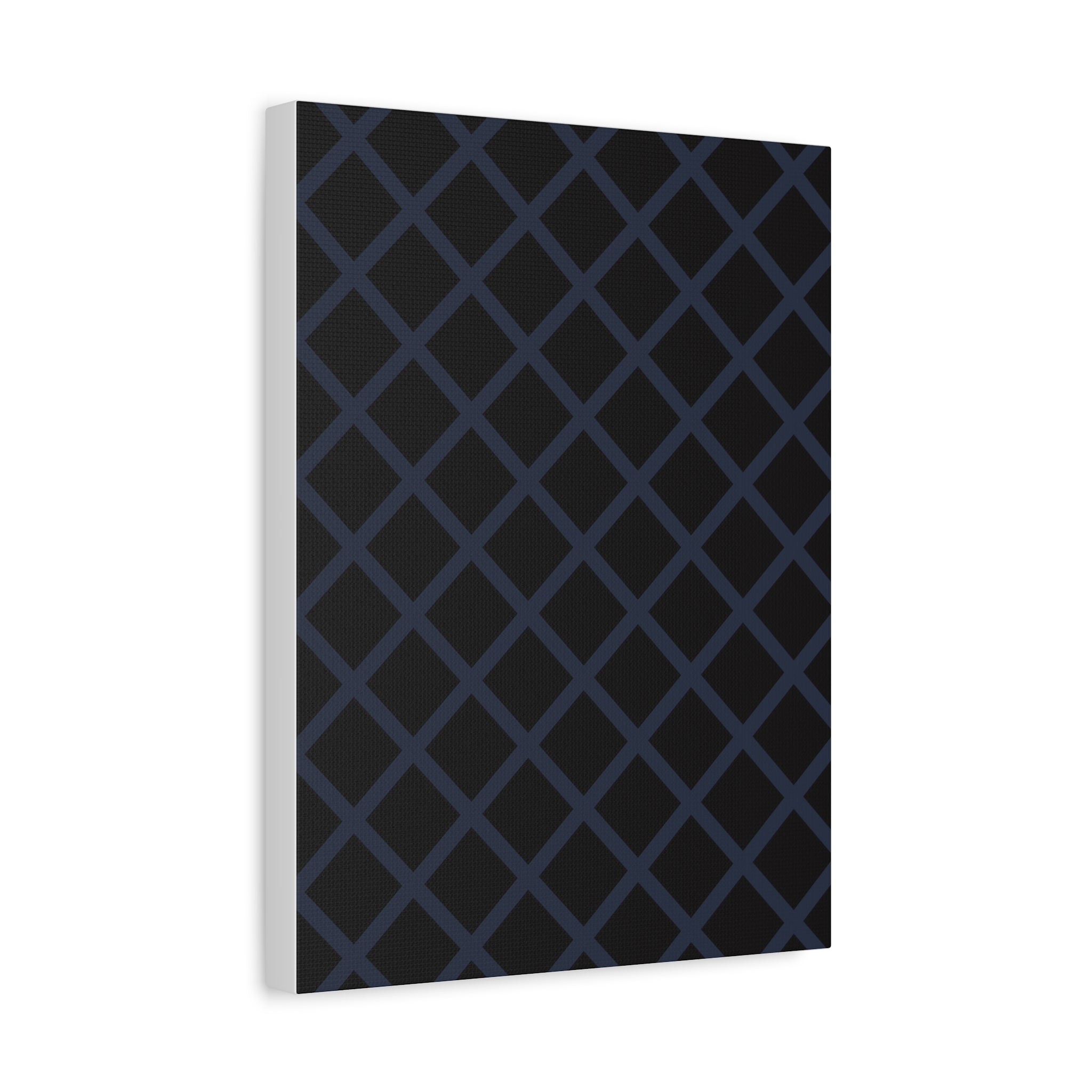 Geometric Diamond Lattice Canvas Art