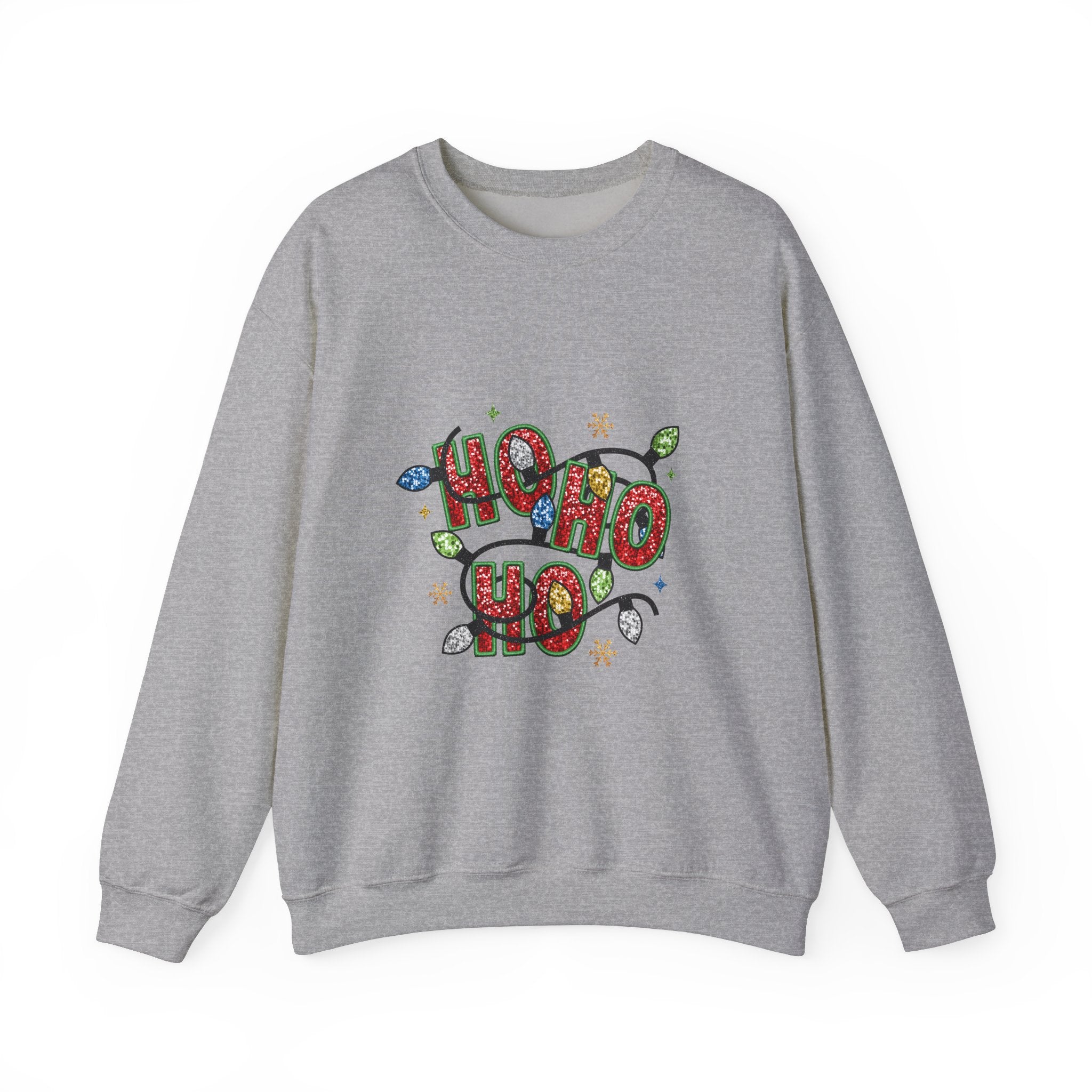 Glittery Ho Ho Ho Christmas Sweatshirt