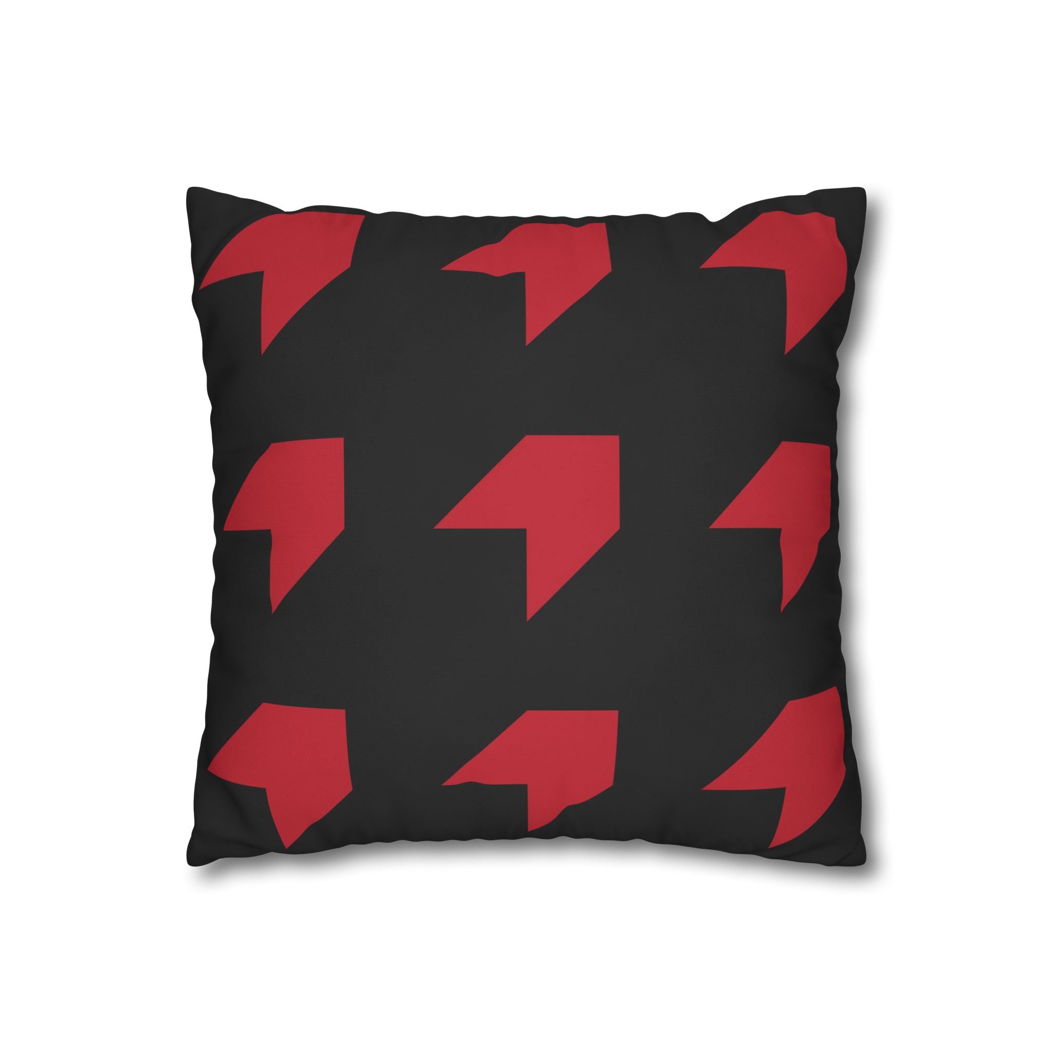 Geometric Arrow Red Pillowcase