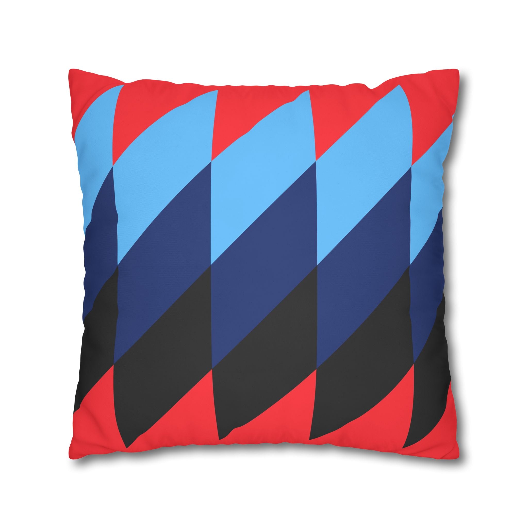 Geometric Red Pillowcase - Modern Design