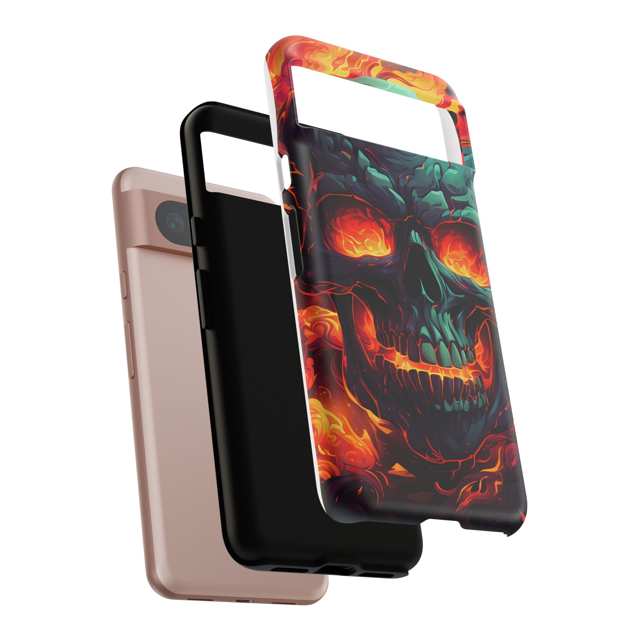 Fiery Skull Google Google Pixel Case (All Models)