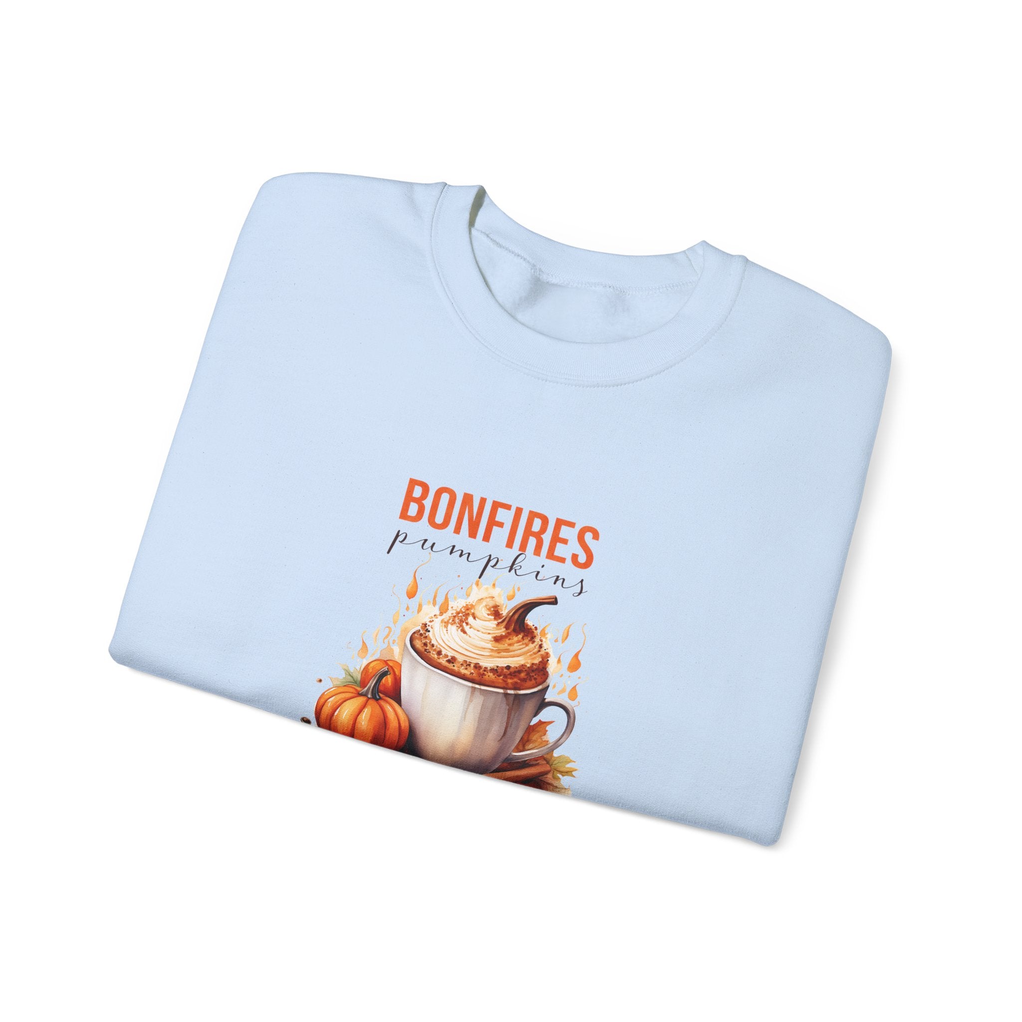 Cozy Autumn Bonfire Pumpkin Sweatshirt