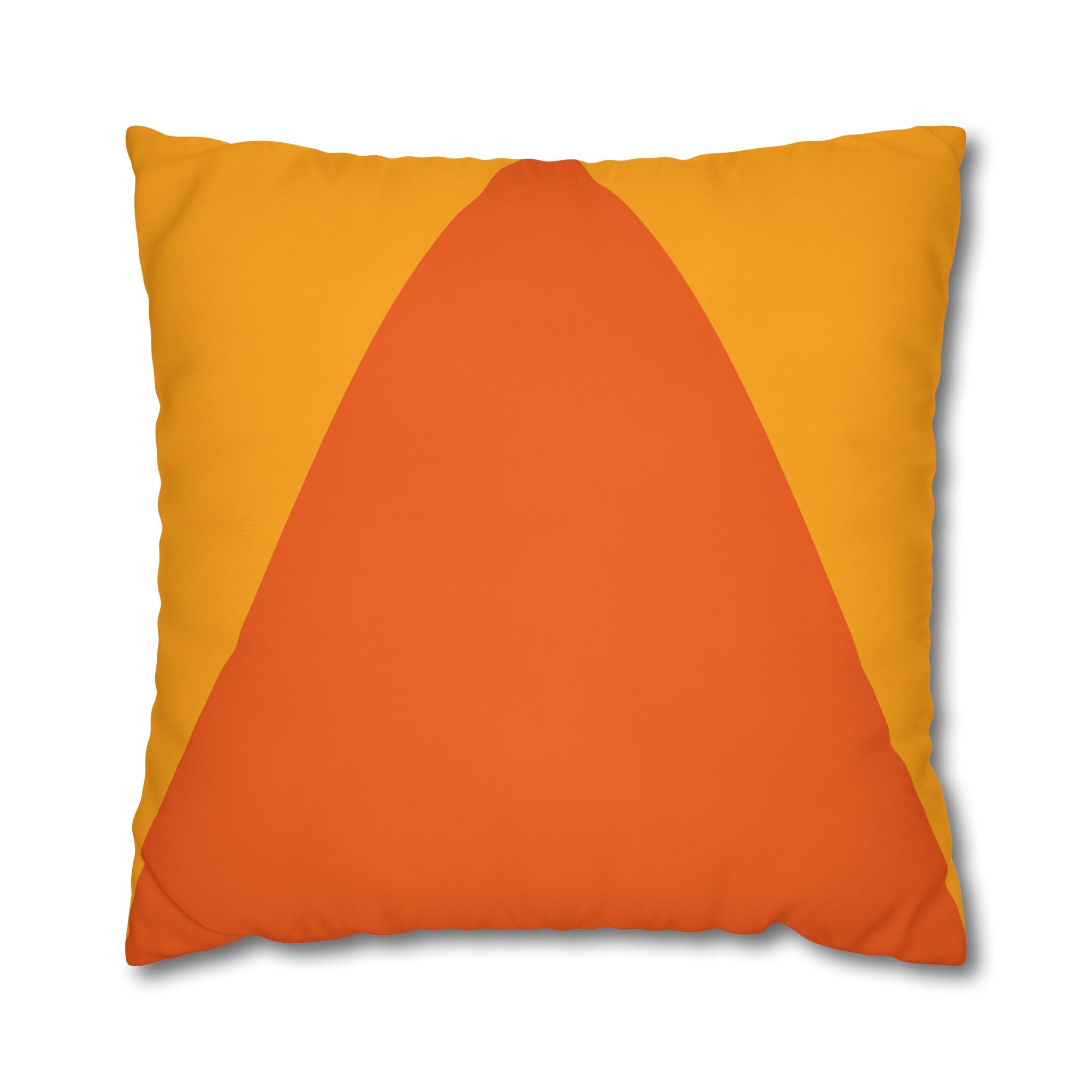 Geometric Orange Pillowcase - Modern Design