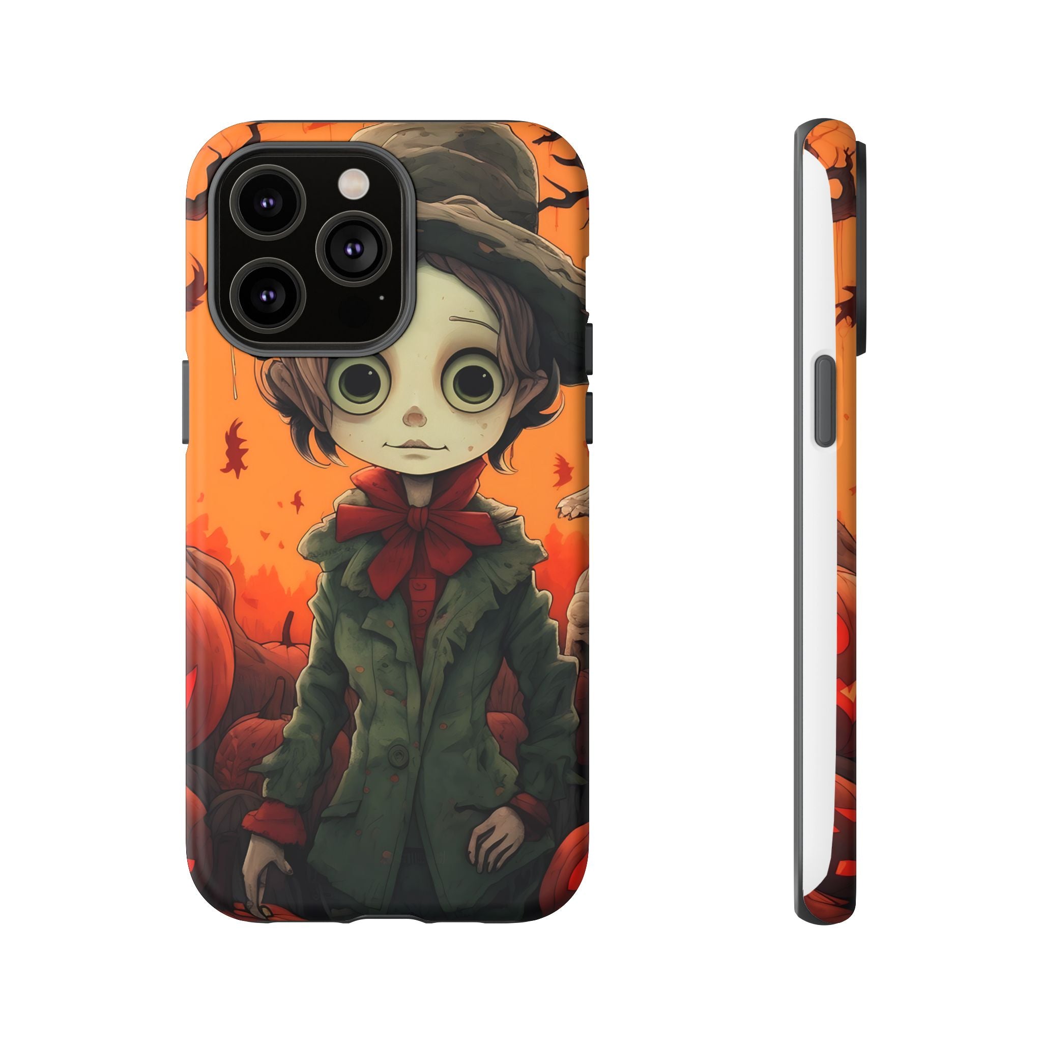 Spooky Autumn Child Hexagon Stone iPhone Case