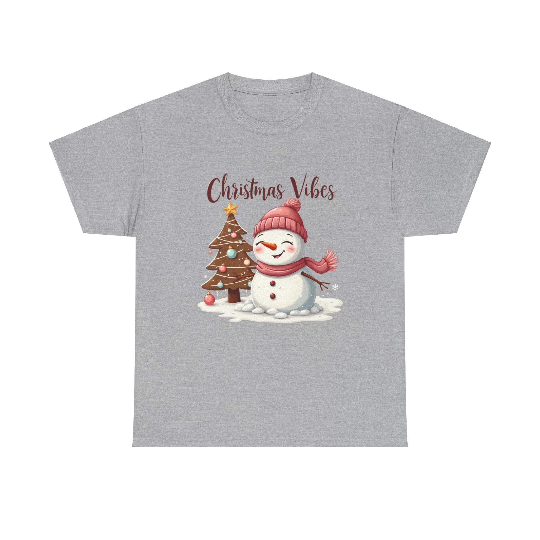 Cute Snowman Christmas Vibes T-Shirt