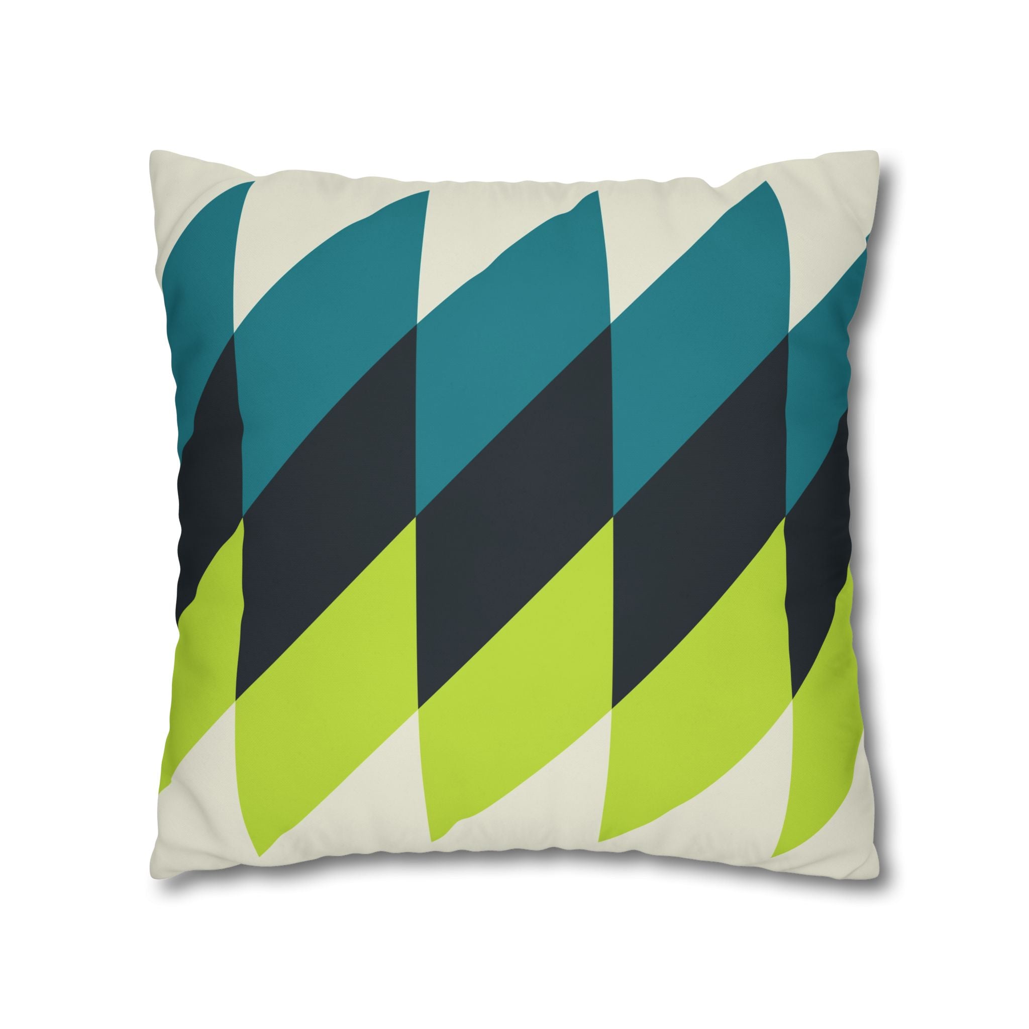 Geometric Teal Pillowcase - Modern Decor