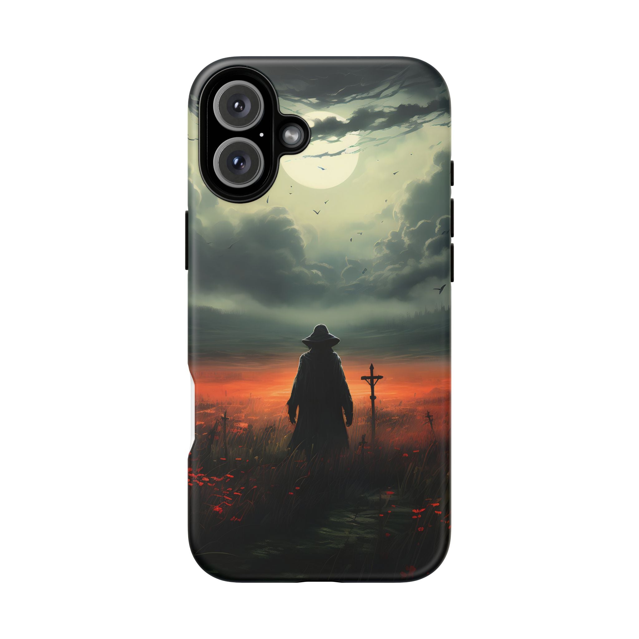 Haunted Field Hexagon Stone iPhone Case