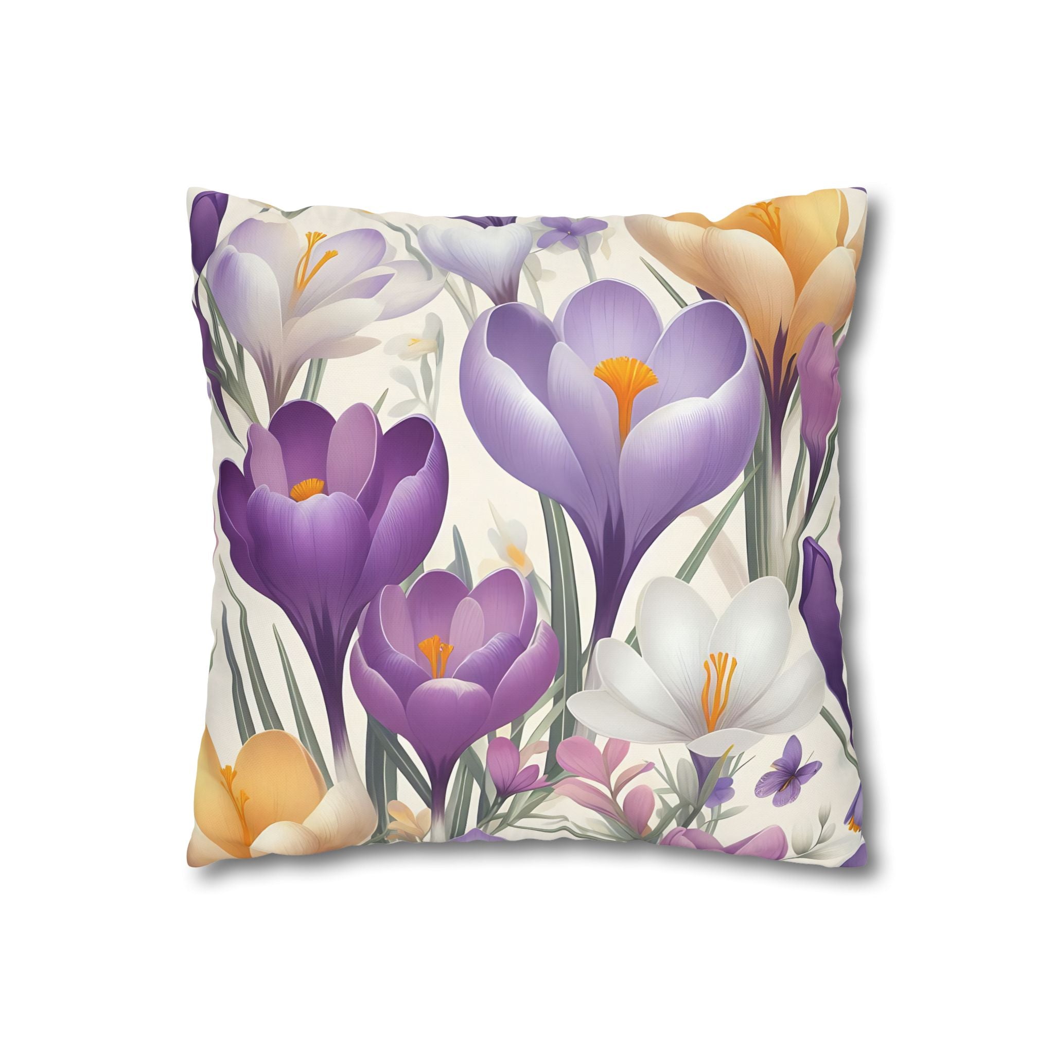 Floral Crocus Pillowcase - Botanical Bloom