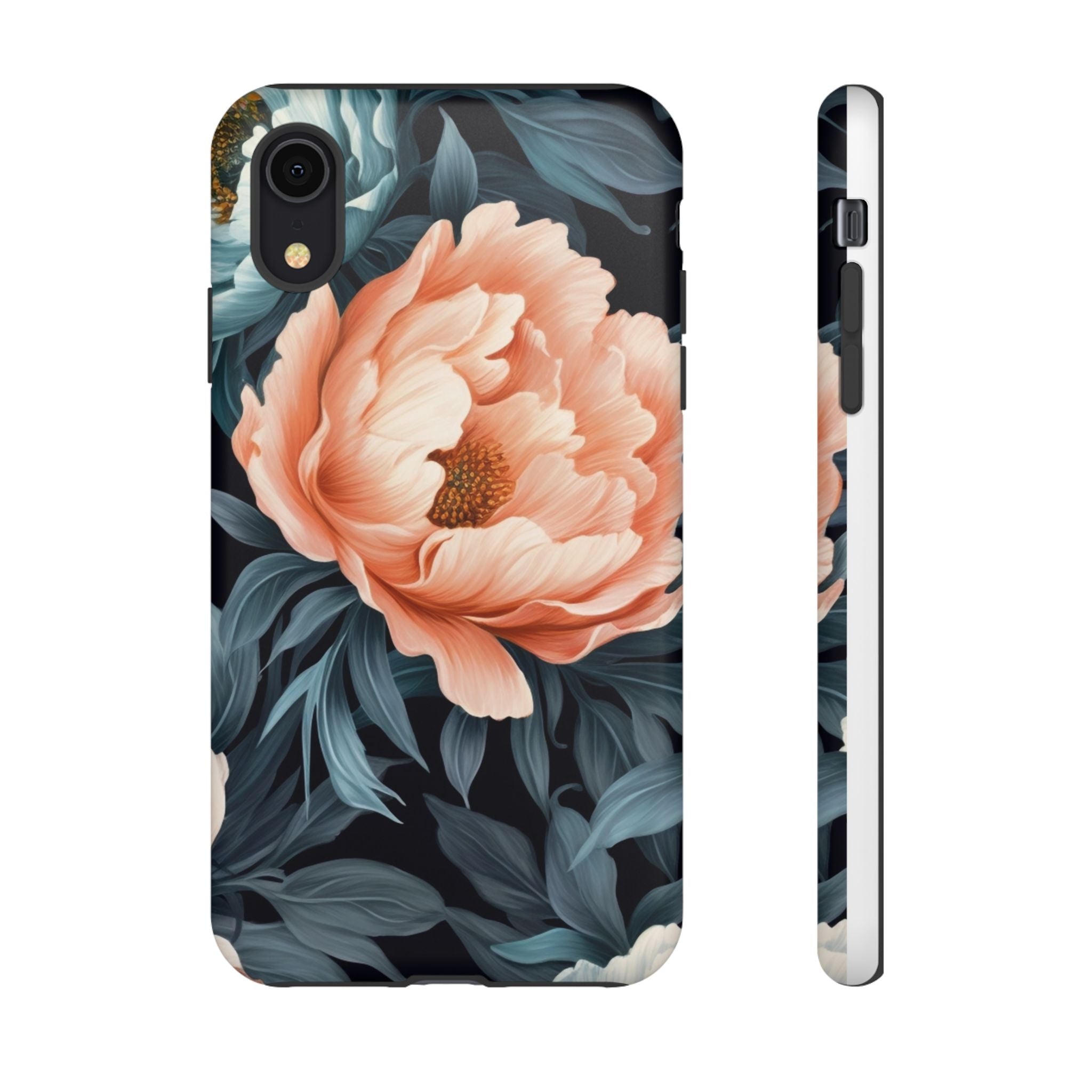 Moody Floral iPhone Case - Hexagon Stone