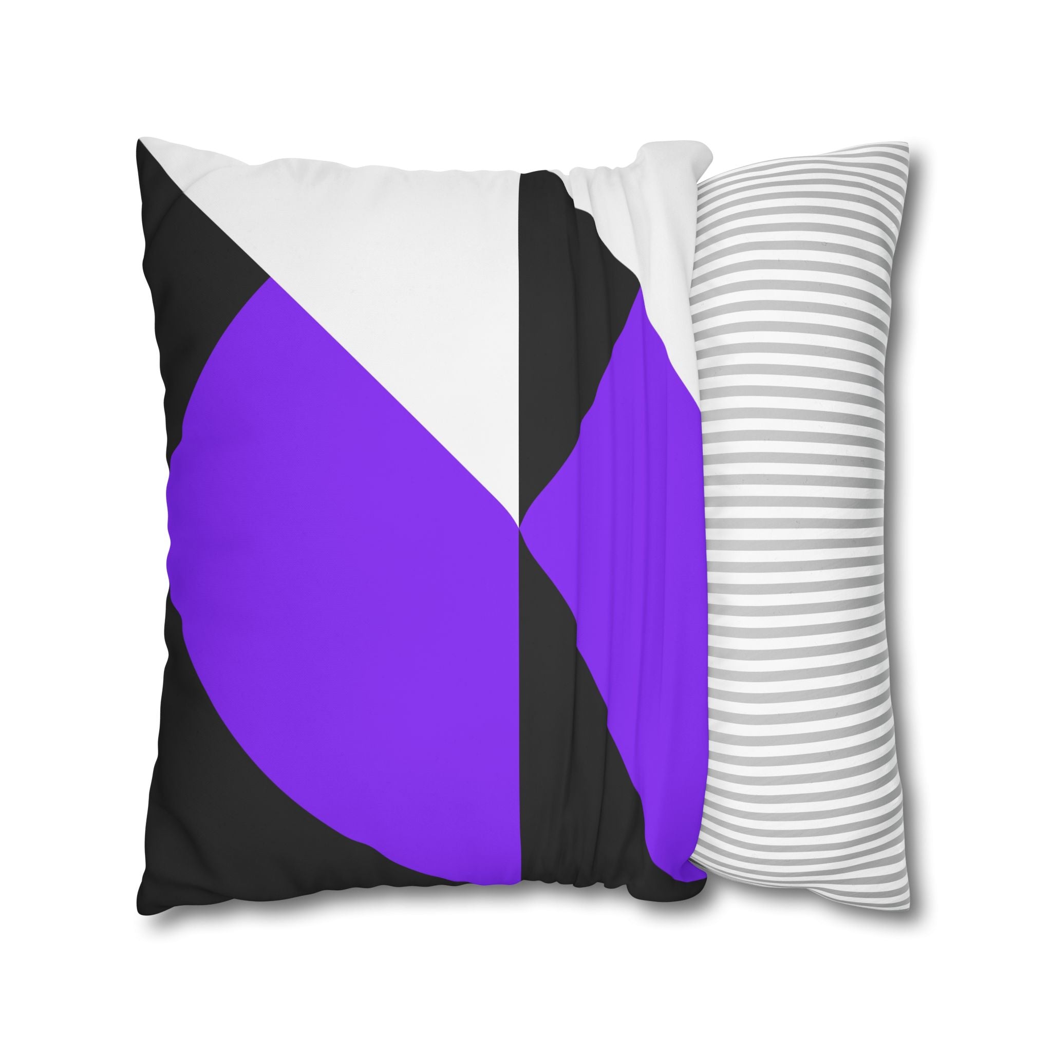 Geometric Purple Triangle Pillowcase