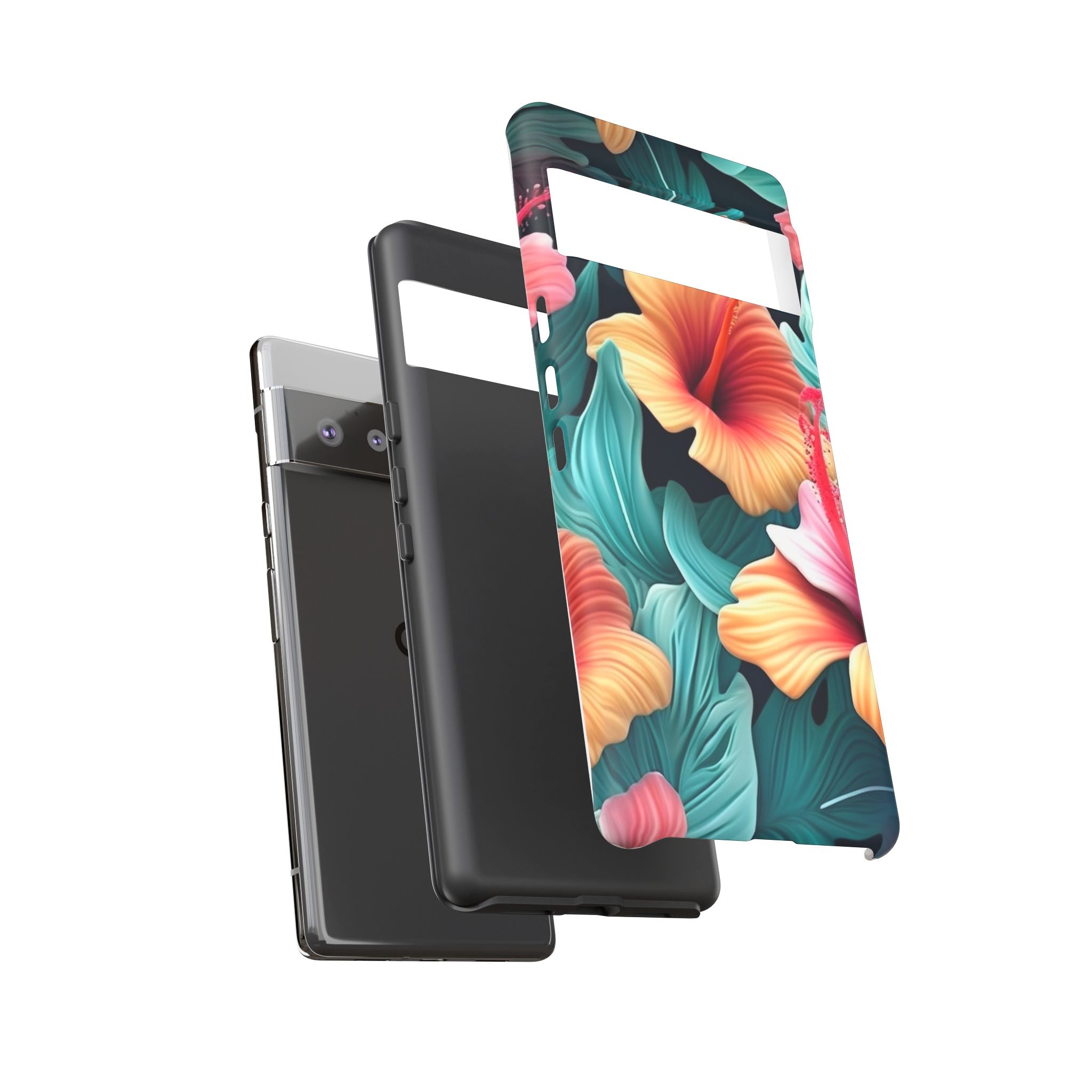 Vibrant Hibiscus Google Pixel Case (All Models)