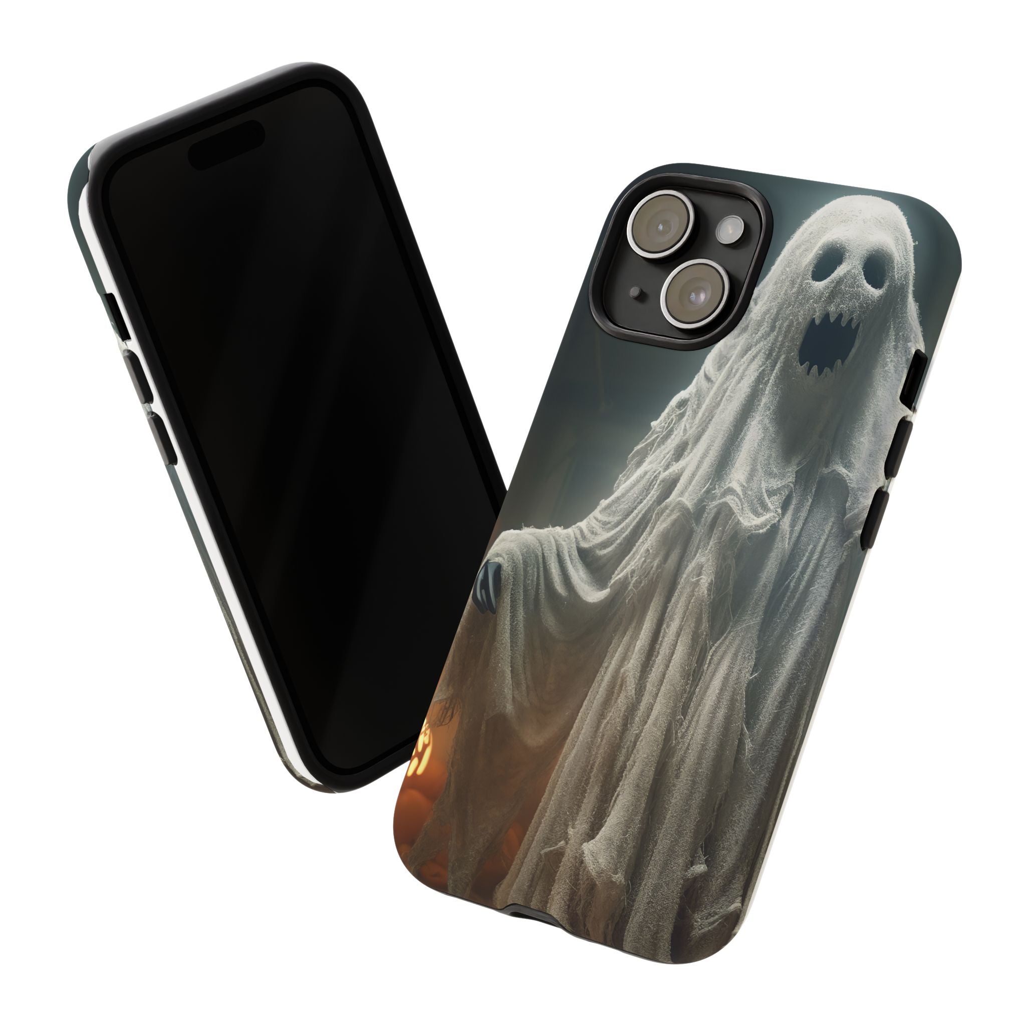 Spooky Ghost Hexagon Stone iPhone Case