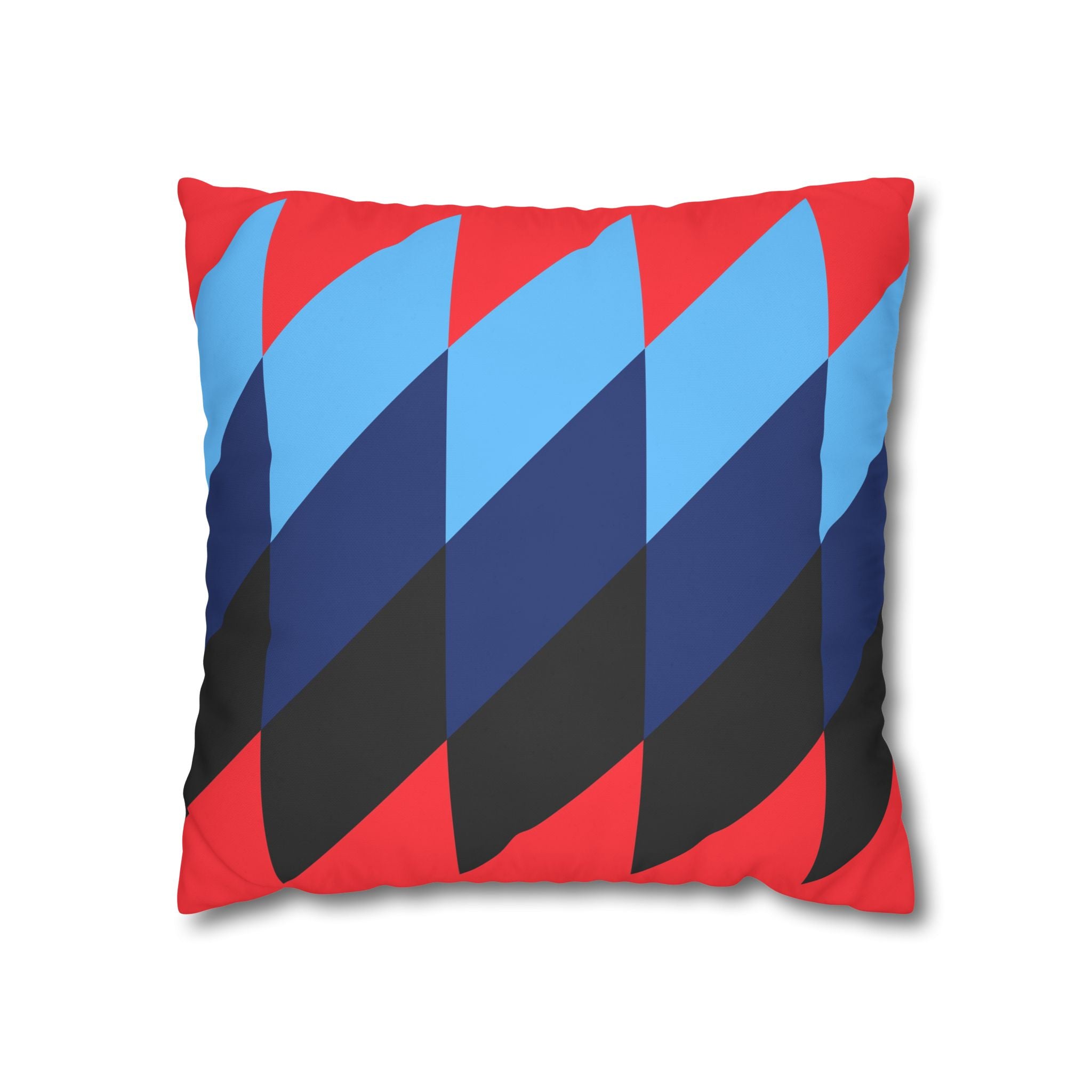 Geometric Red Pillowcase - Modern Design