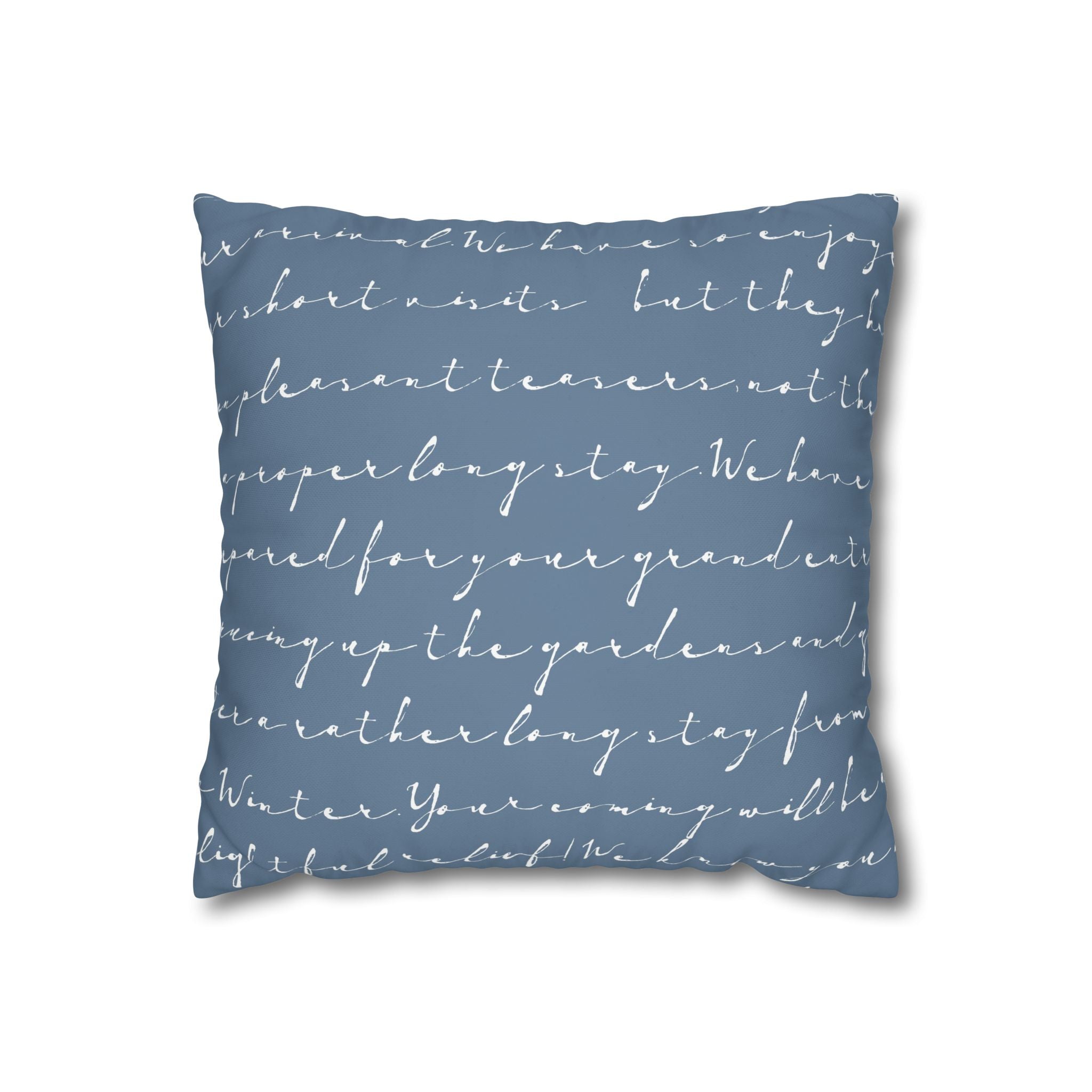 Spring Arrival Pillowcase - Cozy Script