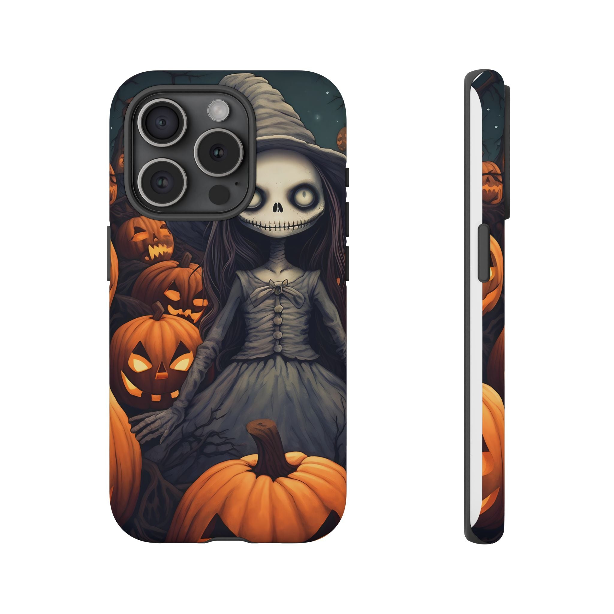 Spooky Witch Girl Hexagon Stone iPhone Case