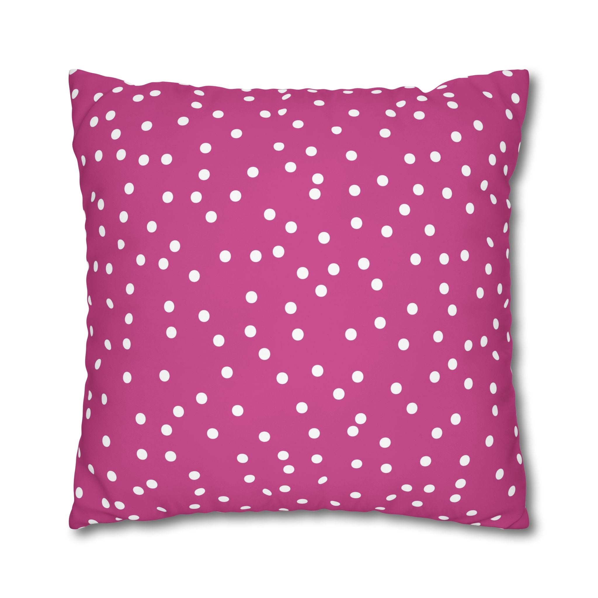 Magenta Polka Dot Pillowcase