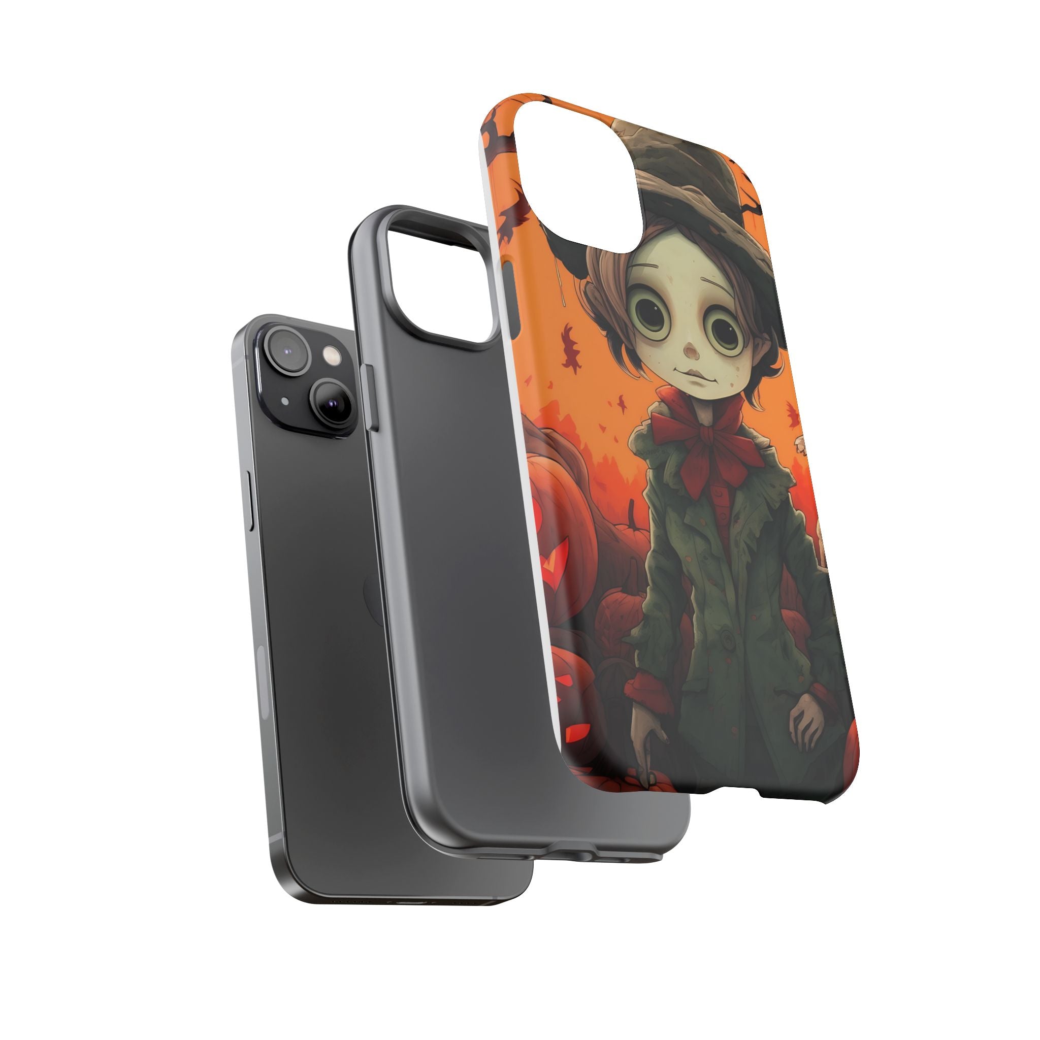 Spooky Autumn Child Hexagon Stone iPhone Case