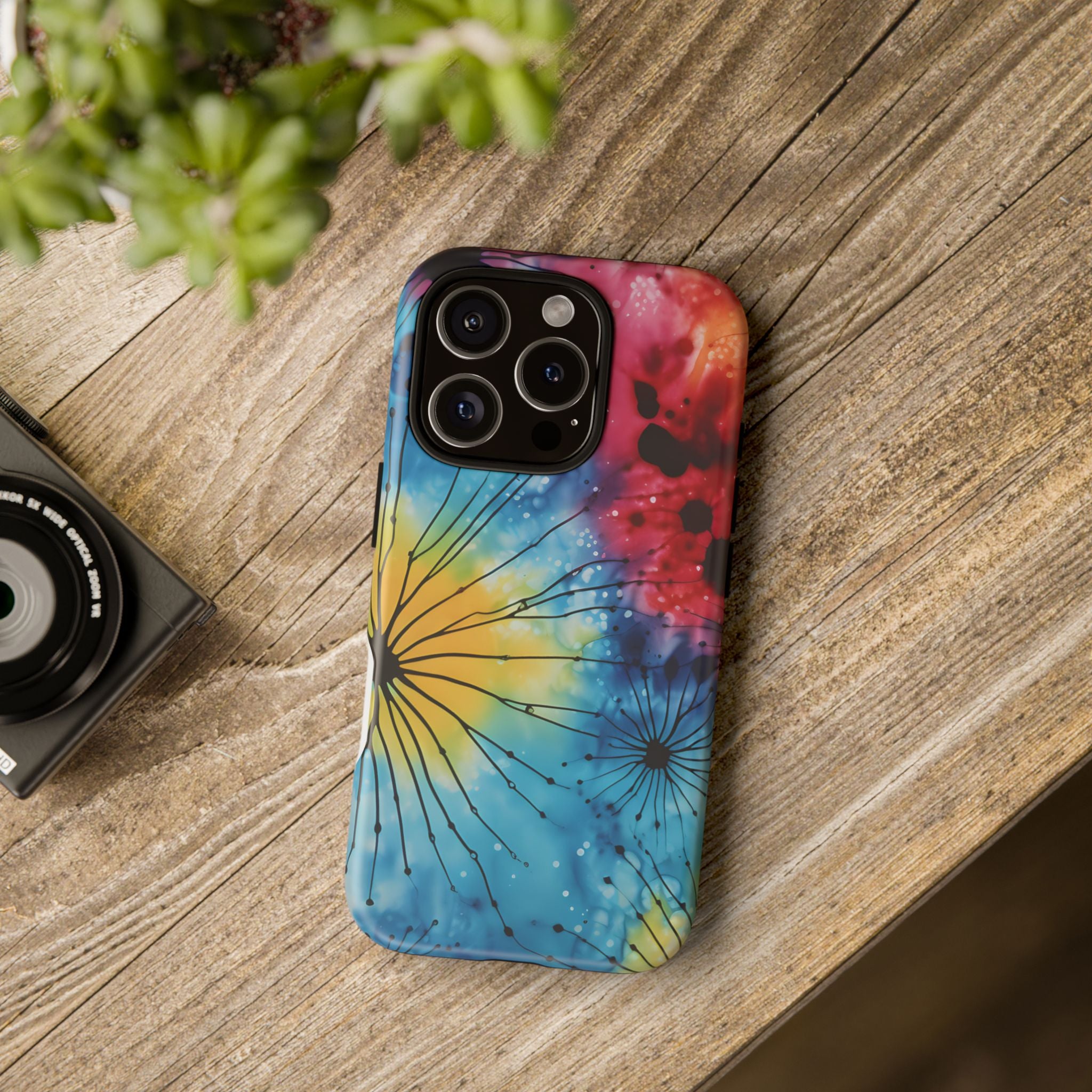 Cosmic Bloom Hexagon Stone iPhone Case