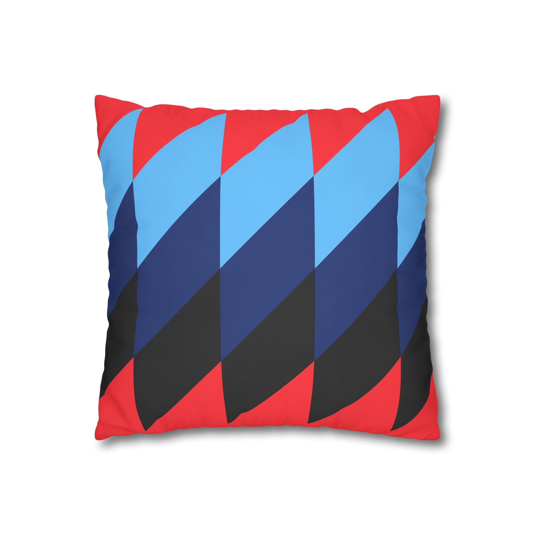 Geometric Red Pillowcase - Modern Design