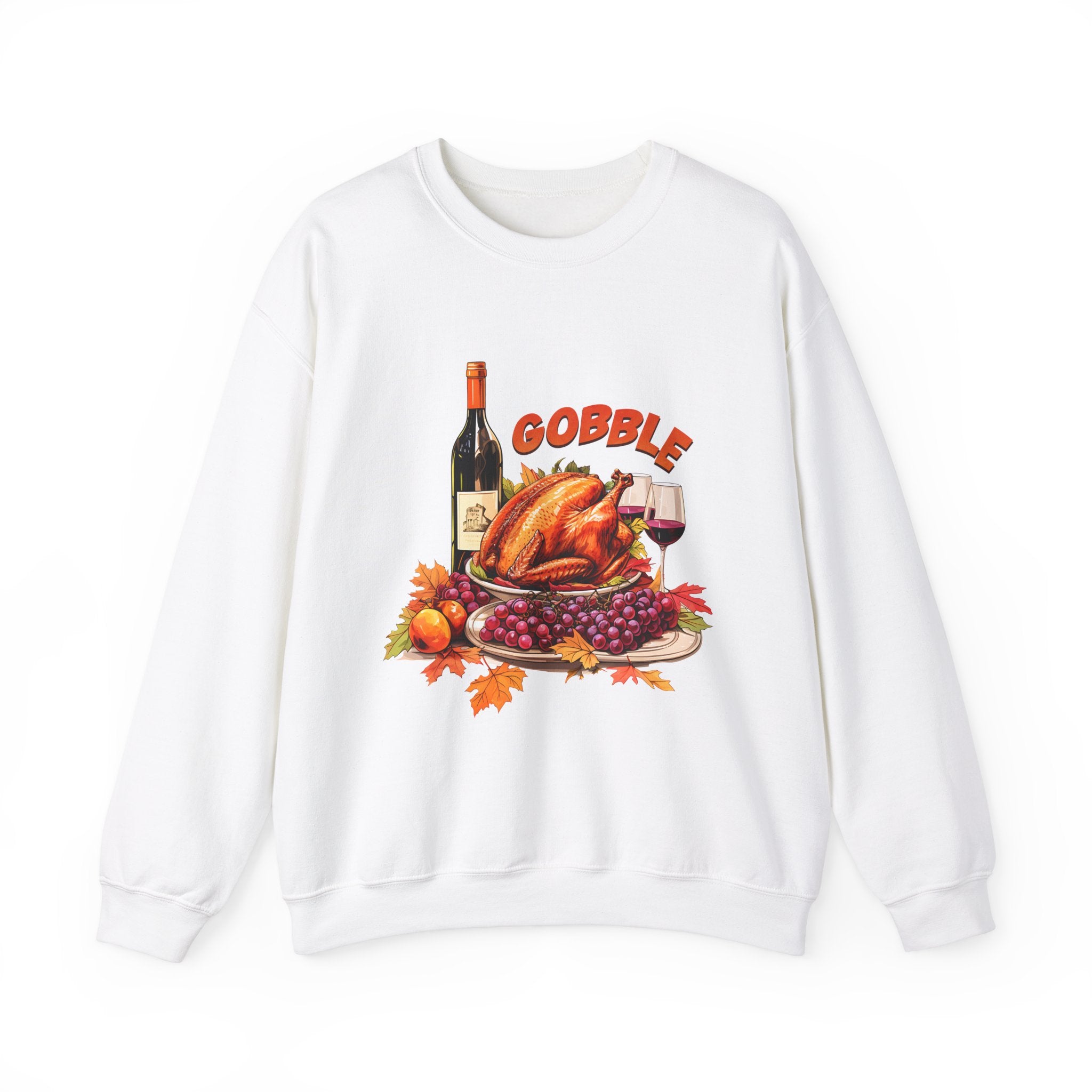 Gobble 'Til You Wobble Thanksgiving Sweatshirt