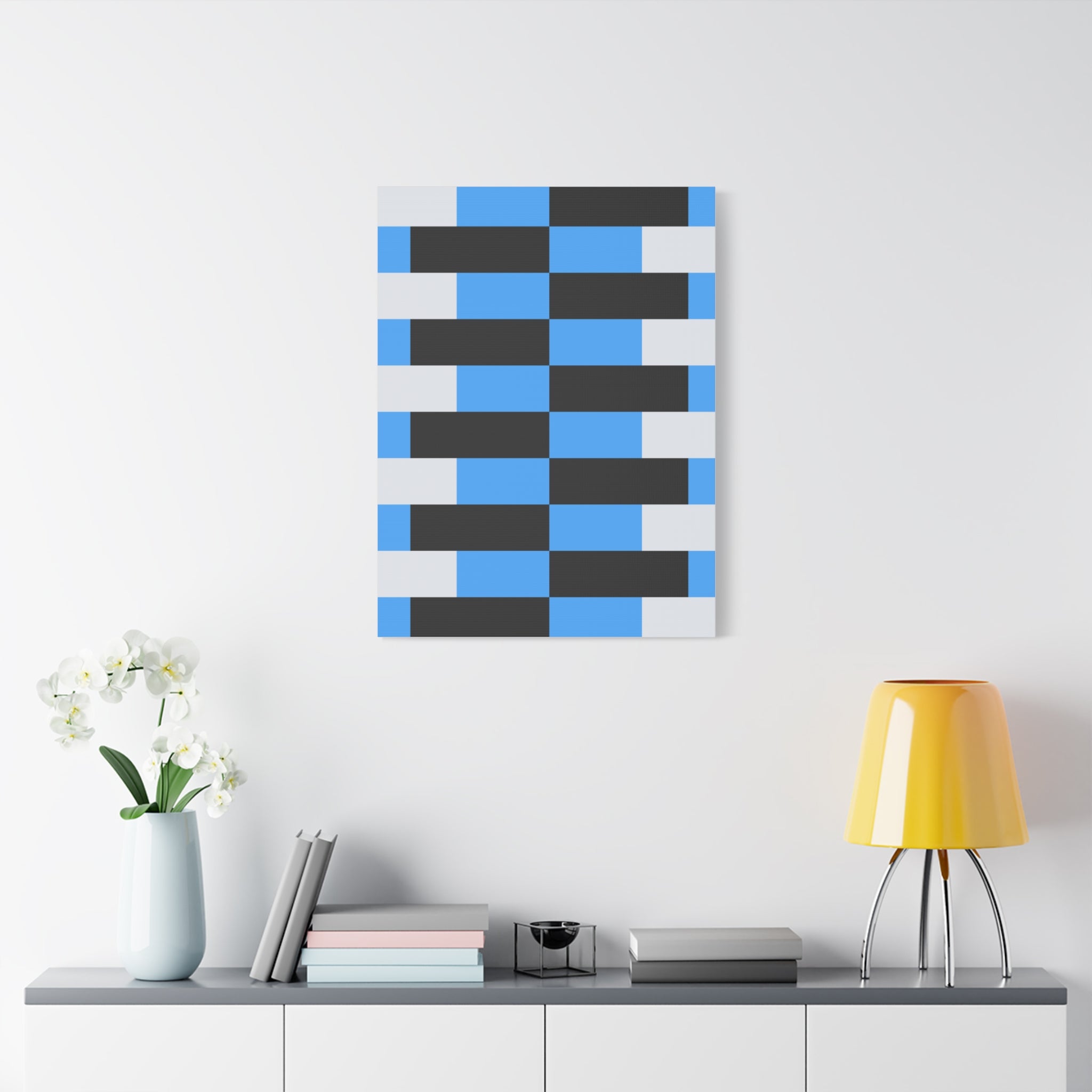 Geometric Abstract Canvas Art Print