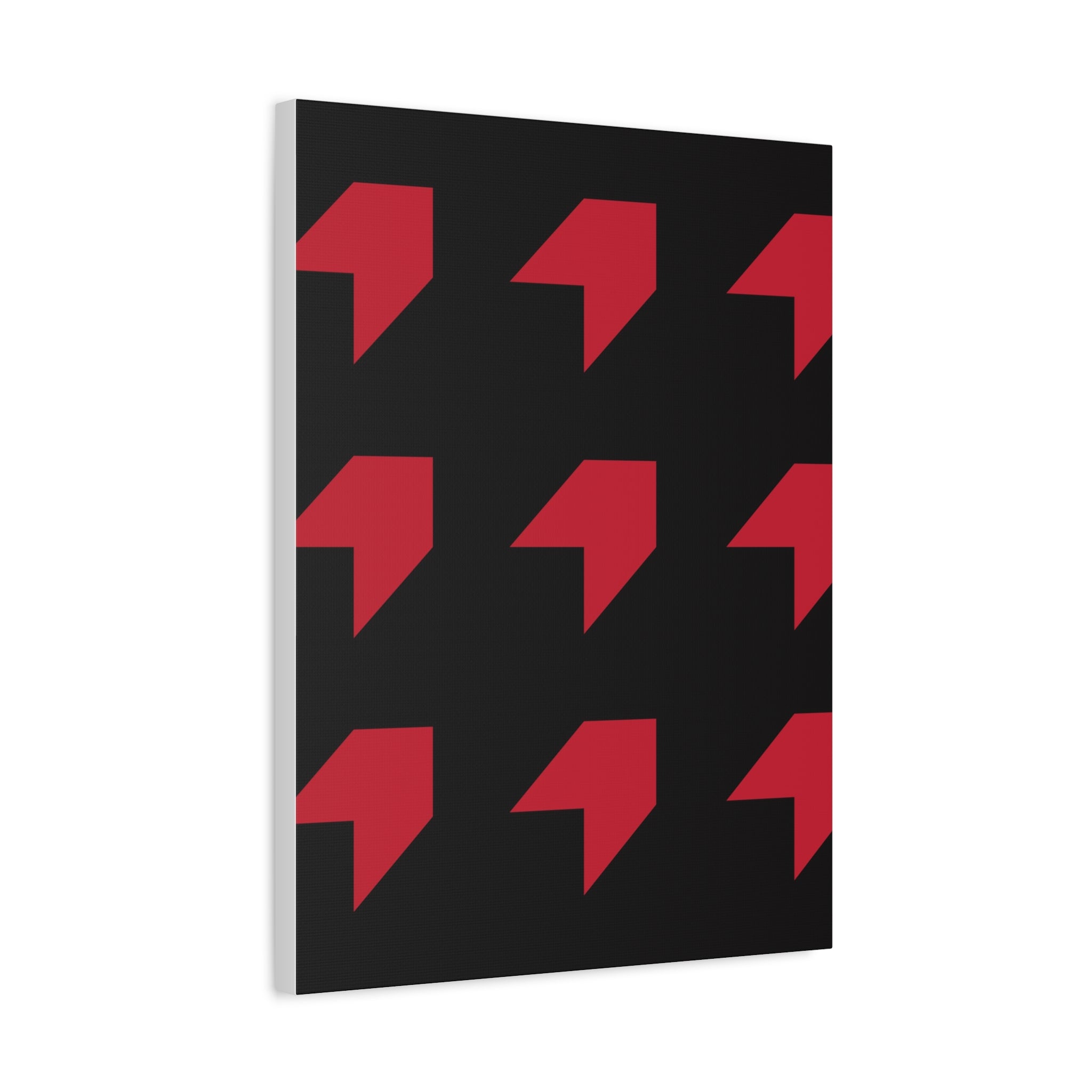 Red Geometric Arrow Canvas Art