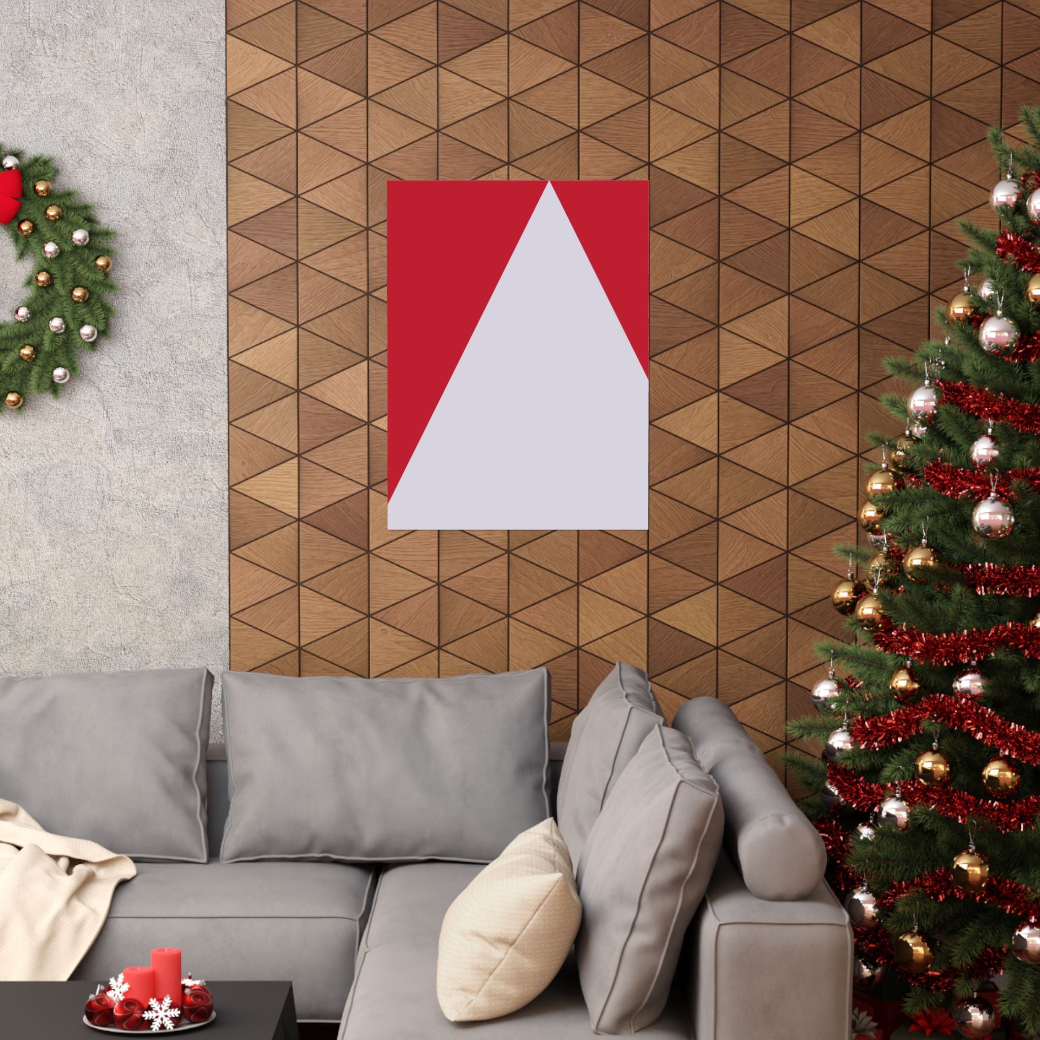 Geometric Triangle Wall Art Poster