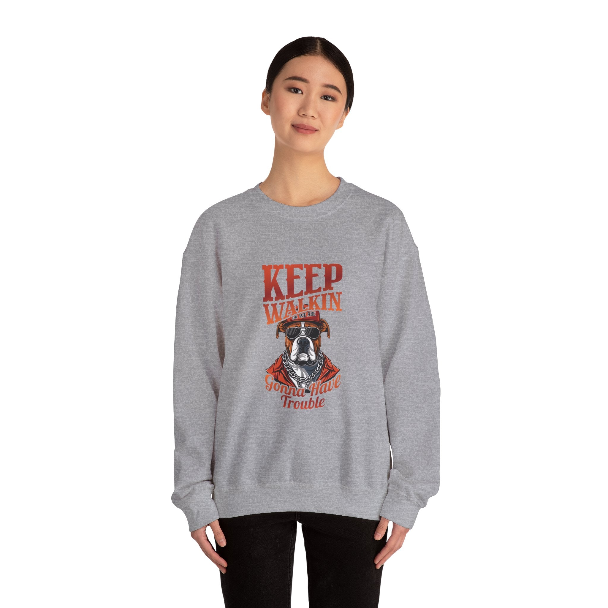 Keep Walkin' Bulldog Hip-Hop Sweatshirt