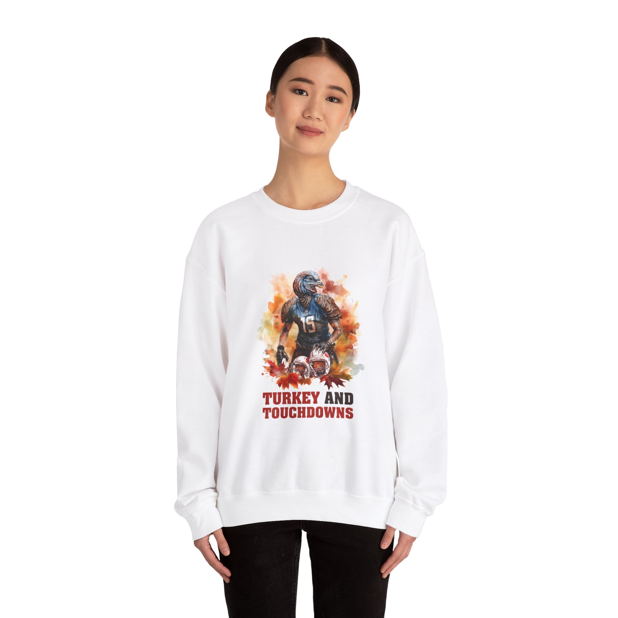 Turkey & Touchdowns Thanksgiving Sweatshirt